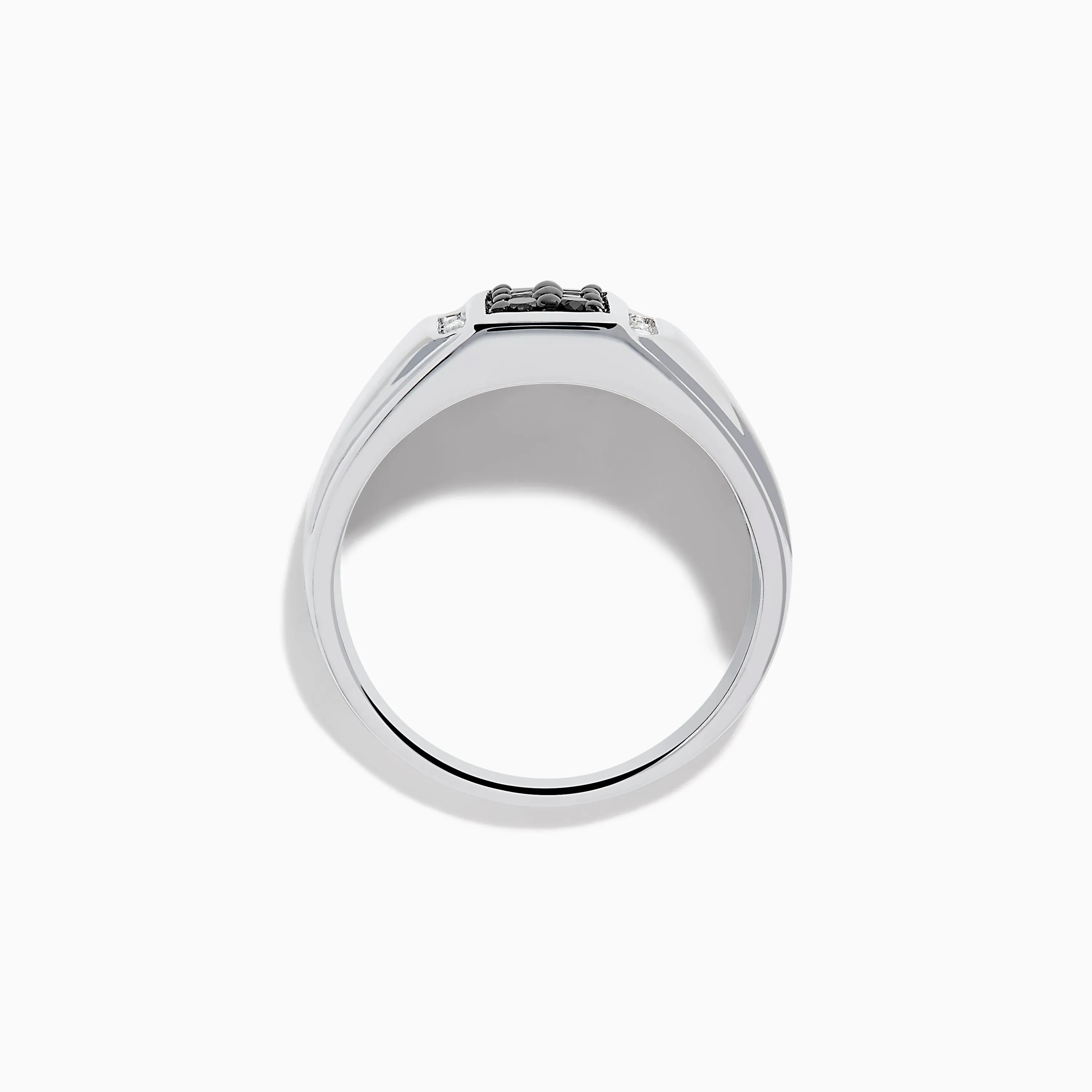 Men's 14K White Gold White and Black Diamond Ring sold by Effy product image thumbnail 3