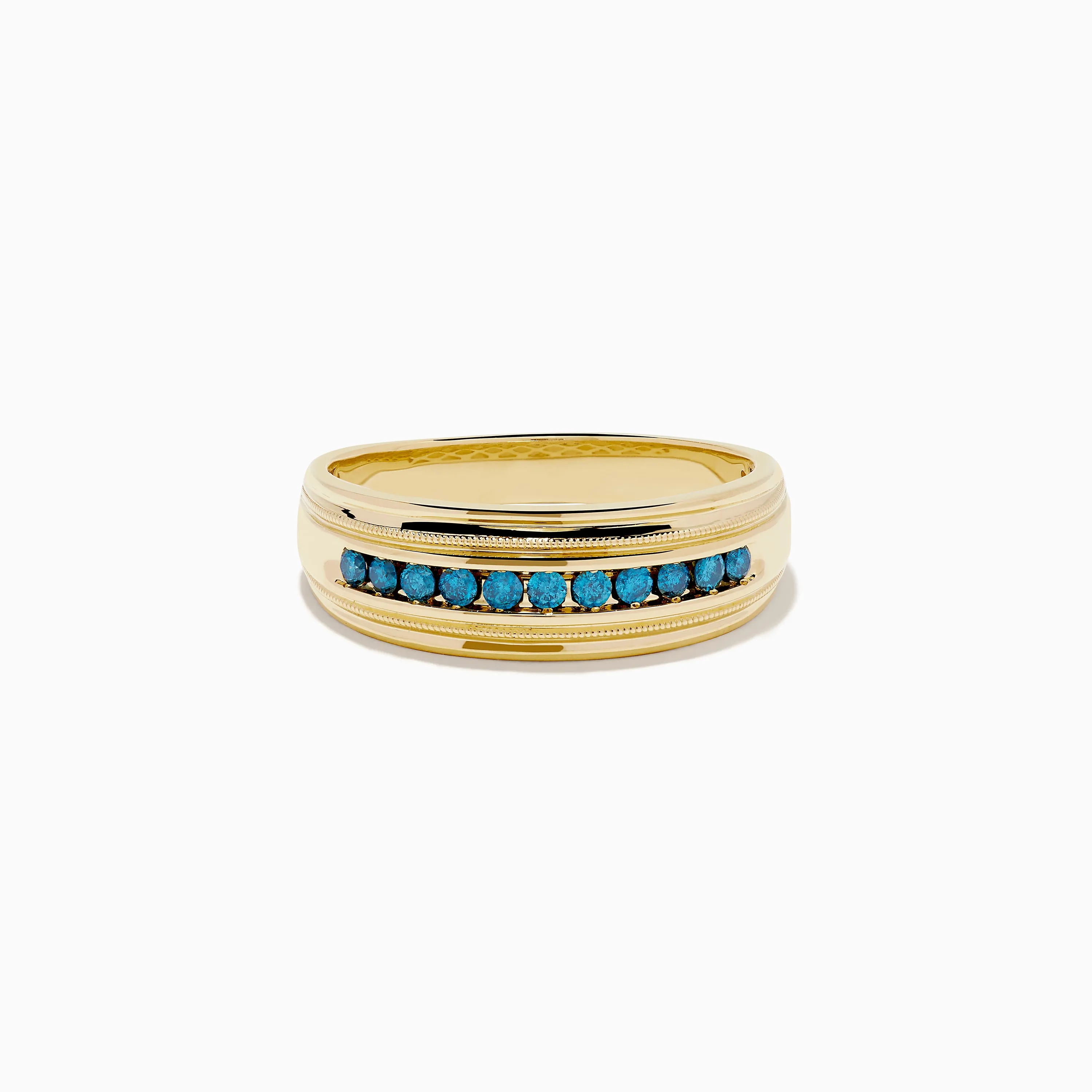 Men's Bella Bleu 14K Yellow Gold Blue Diamond Ring sold by Effy