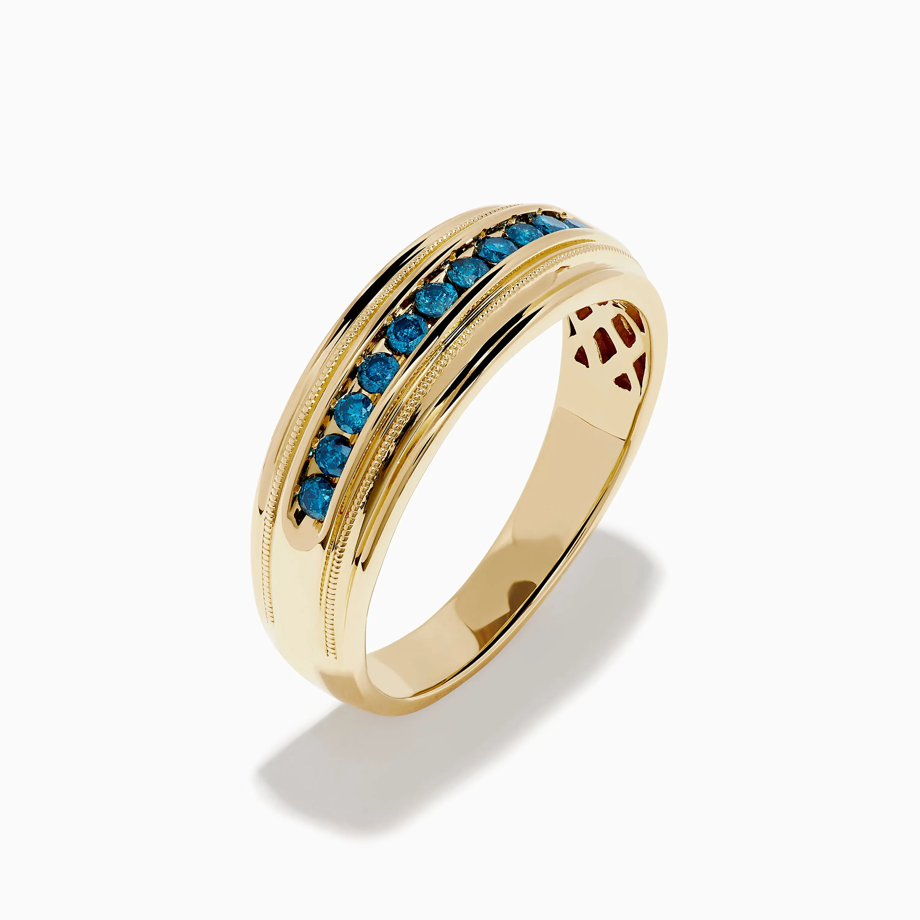 Men's Bella Bleu 14K Yellow Gold Blue Diamond Ring sold by Effy product image thumbnail 4