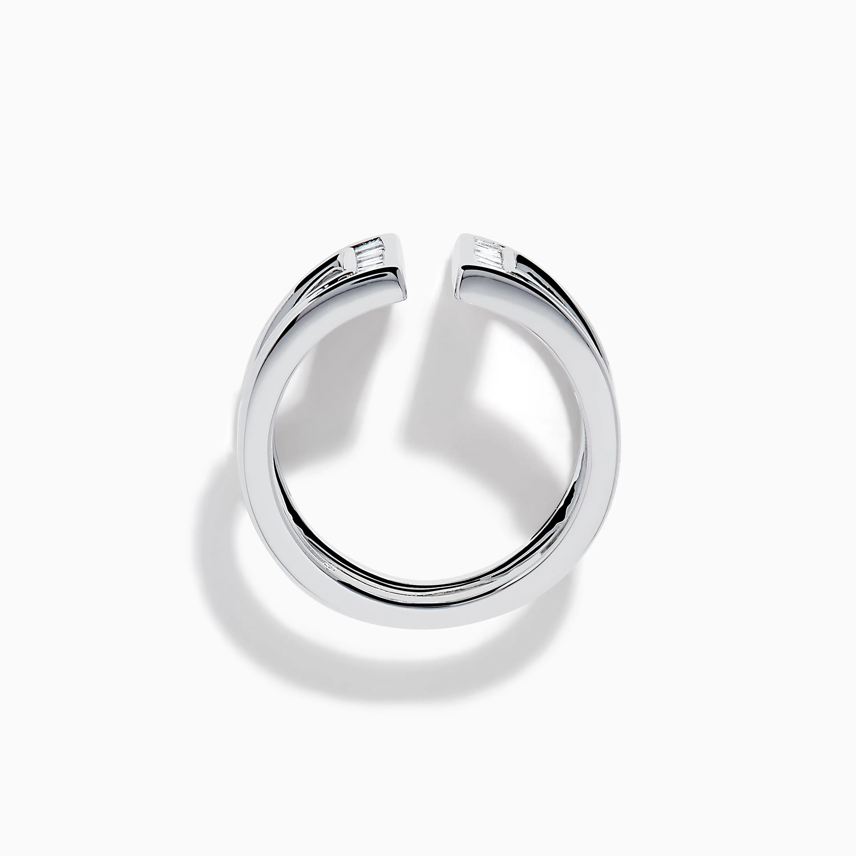 Classique 14K White Gold Diamond Open Shank Ring sold by Effy product image thumbnail 3