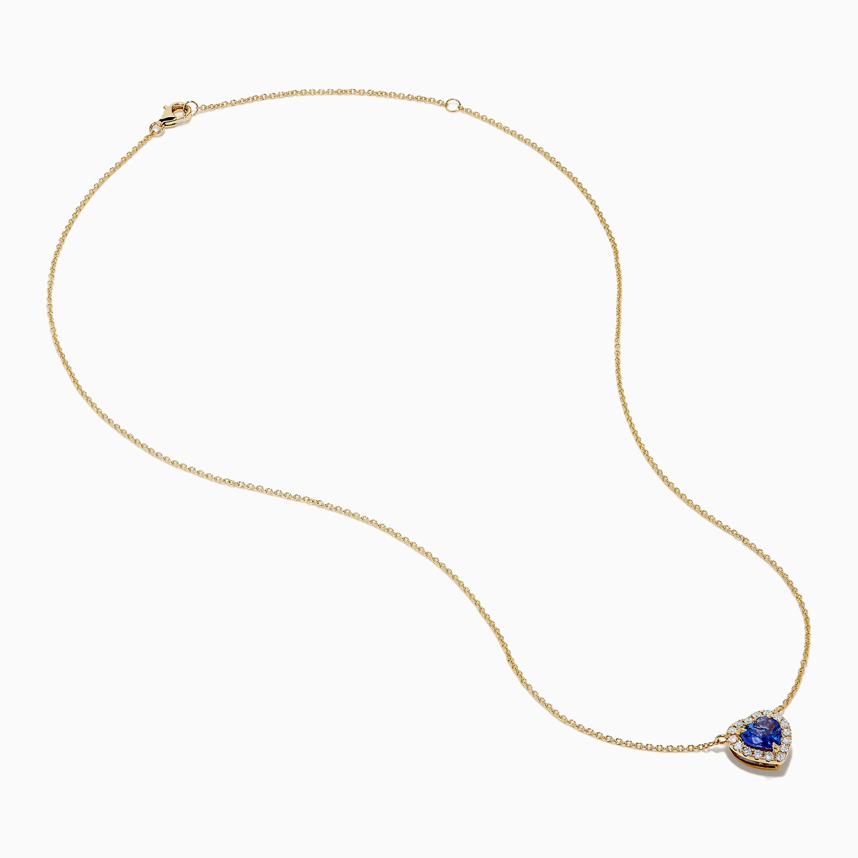 Nahla 14K Yellow Gold Heart Tanzanite and Diamond Necklace sold by Effy product image thumbnail 2