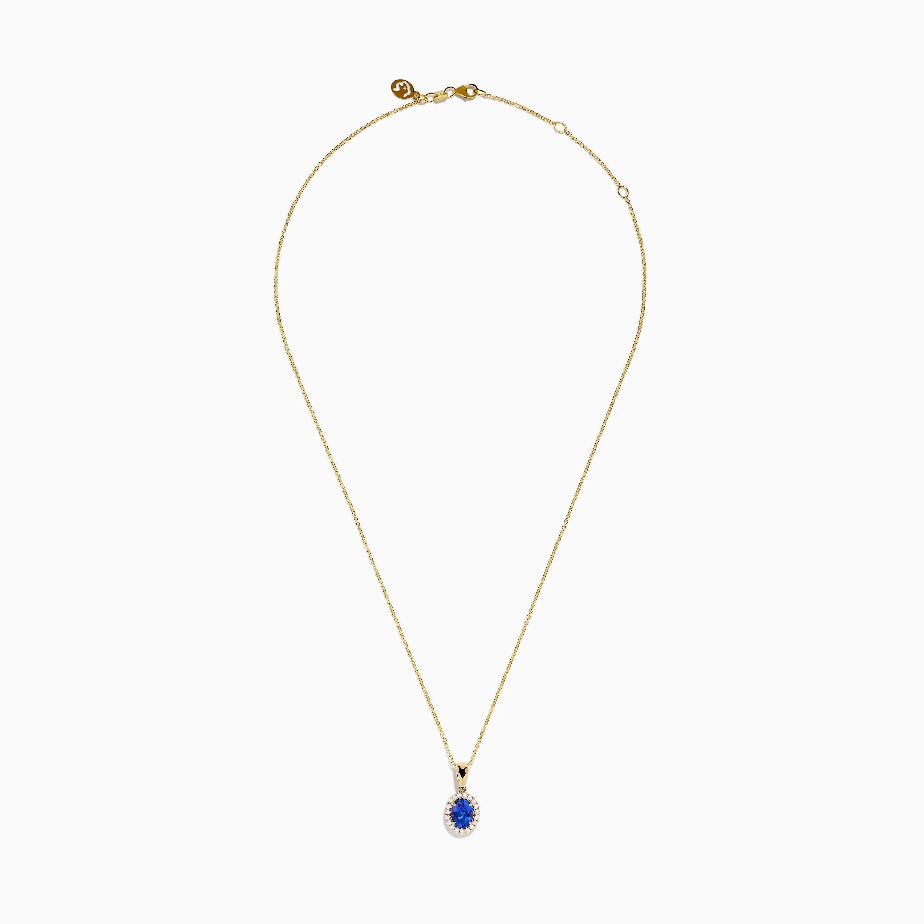 Nahla 14K Yellow Gold Oval Tanzanite and Diamond Pendant sold by Effy product image thumbnail 3