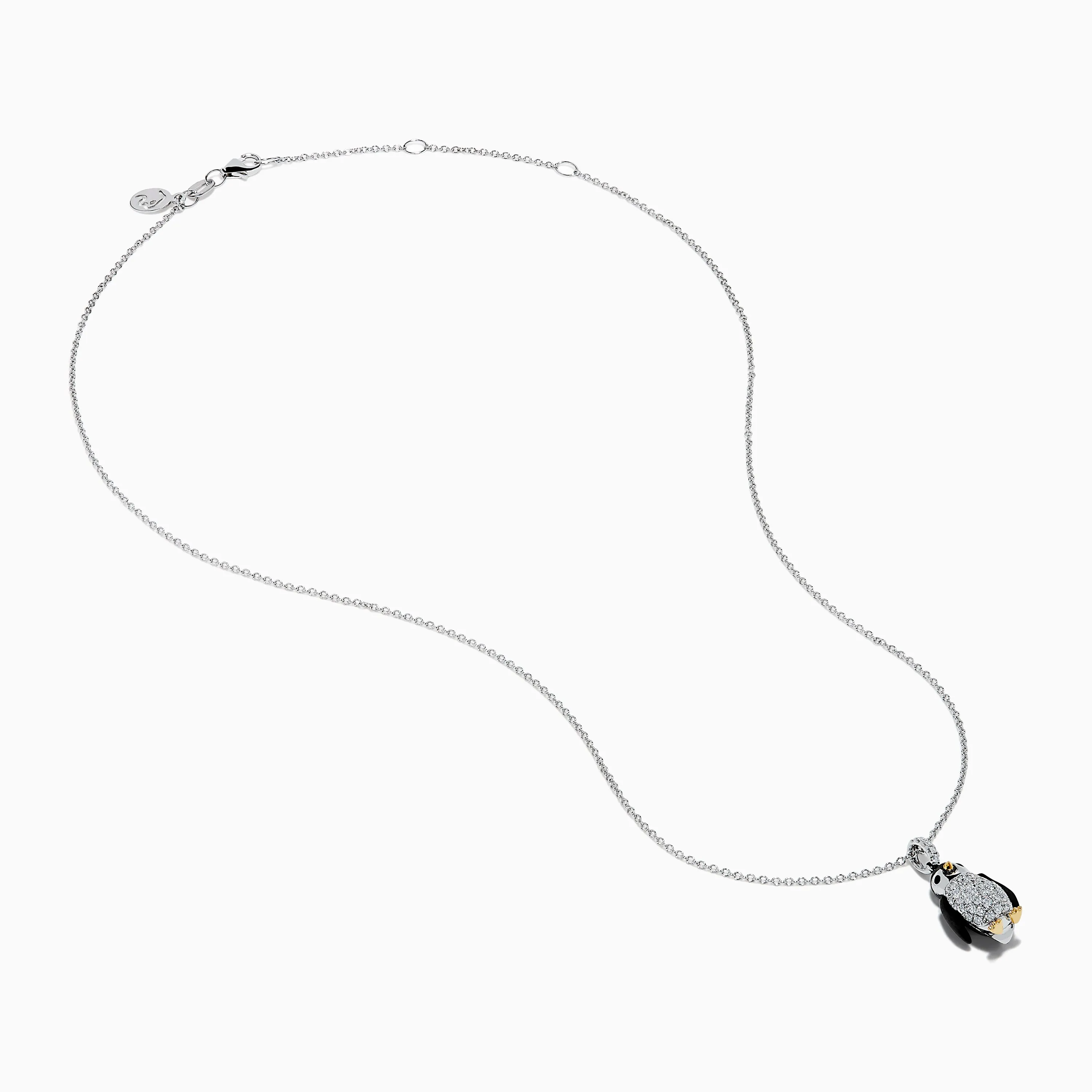 Seaside 14K Two Tone Gold Diamond Penguin Pendant sold by Effy product image thumbnail 2