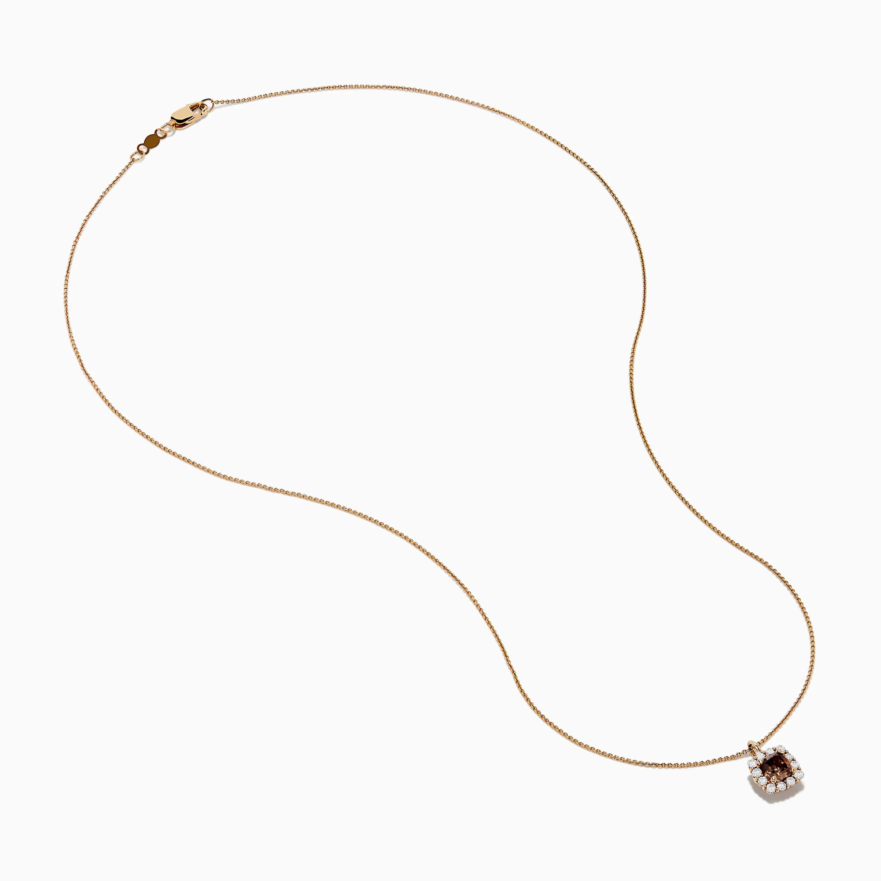 Espresso 14K Rose Gold Brown and White Diamond Pendant sold by Effy product image thumbnail 2