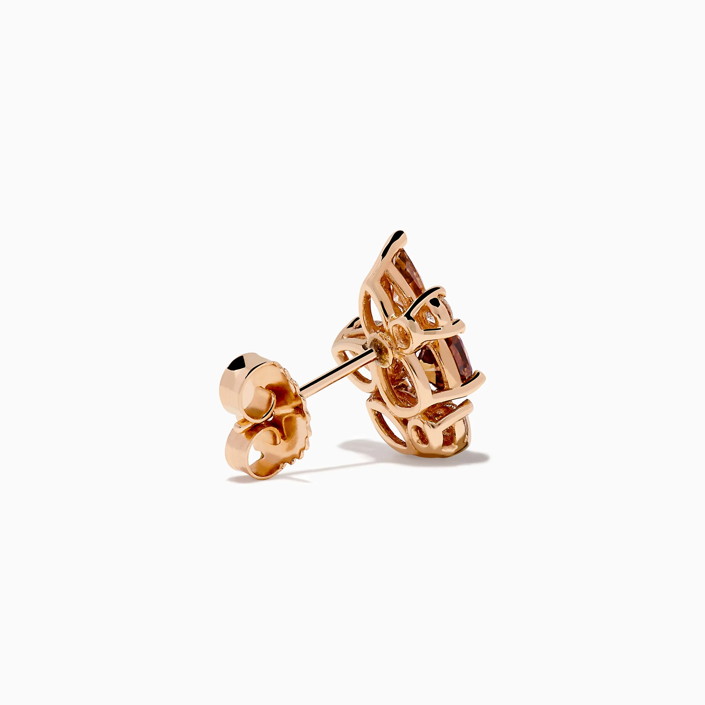 Espresso 14K Rose Gold Brown and White Stud Earrings sold by Effy product image thumbnail 4