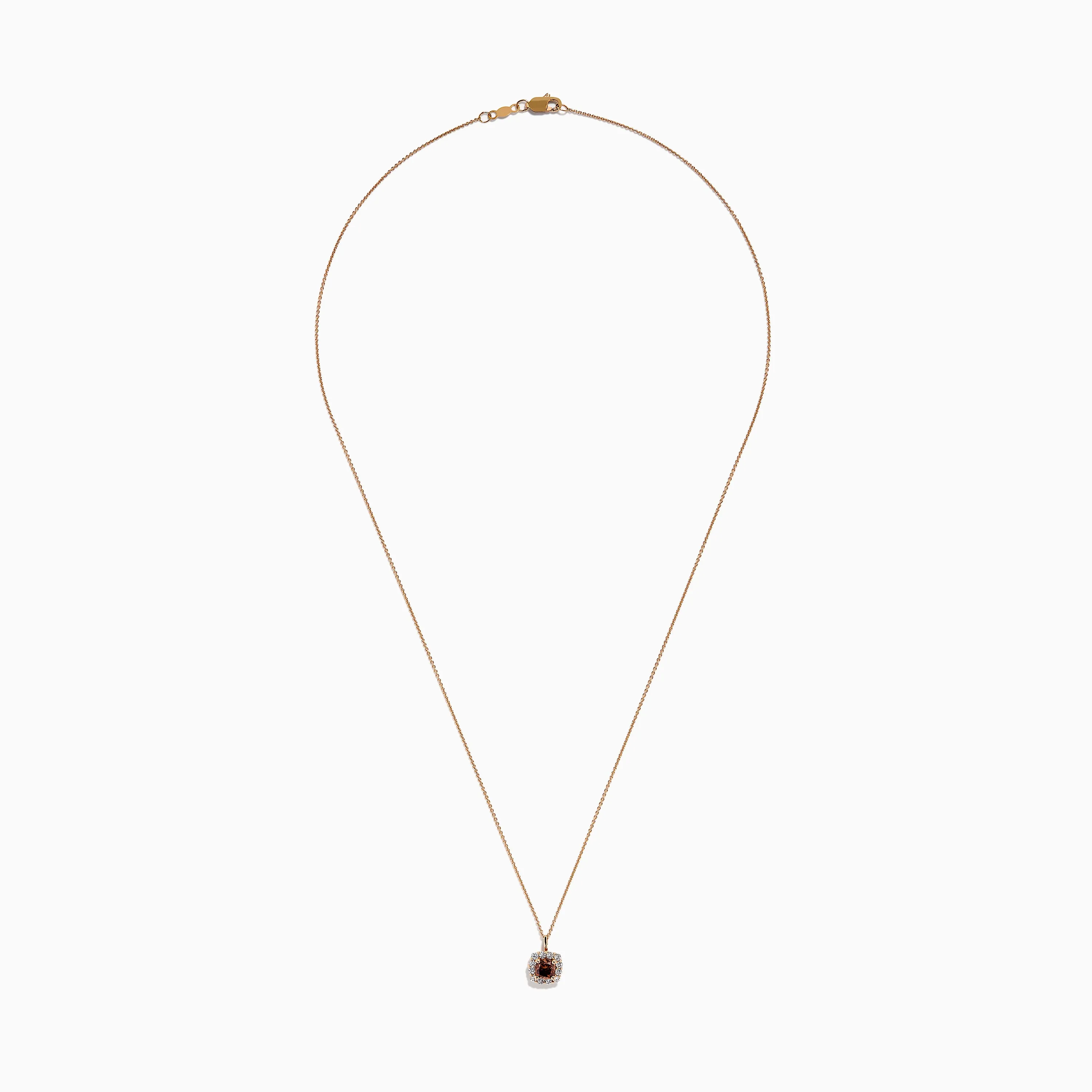Espresso 14K Rose Gold Brown and White Diamond Pendant sold by Effy product image thumbnail 3