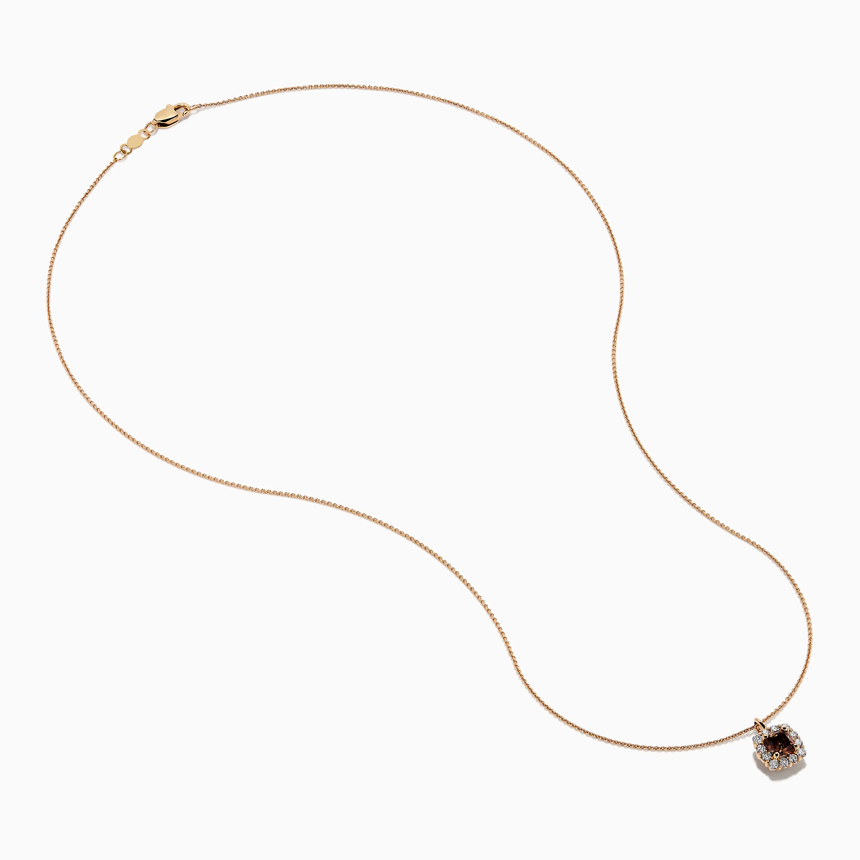 Espresso 14K Rose Gold Brown and White Diamond Pendant sold by Effy product image thumbnail 2