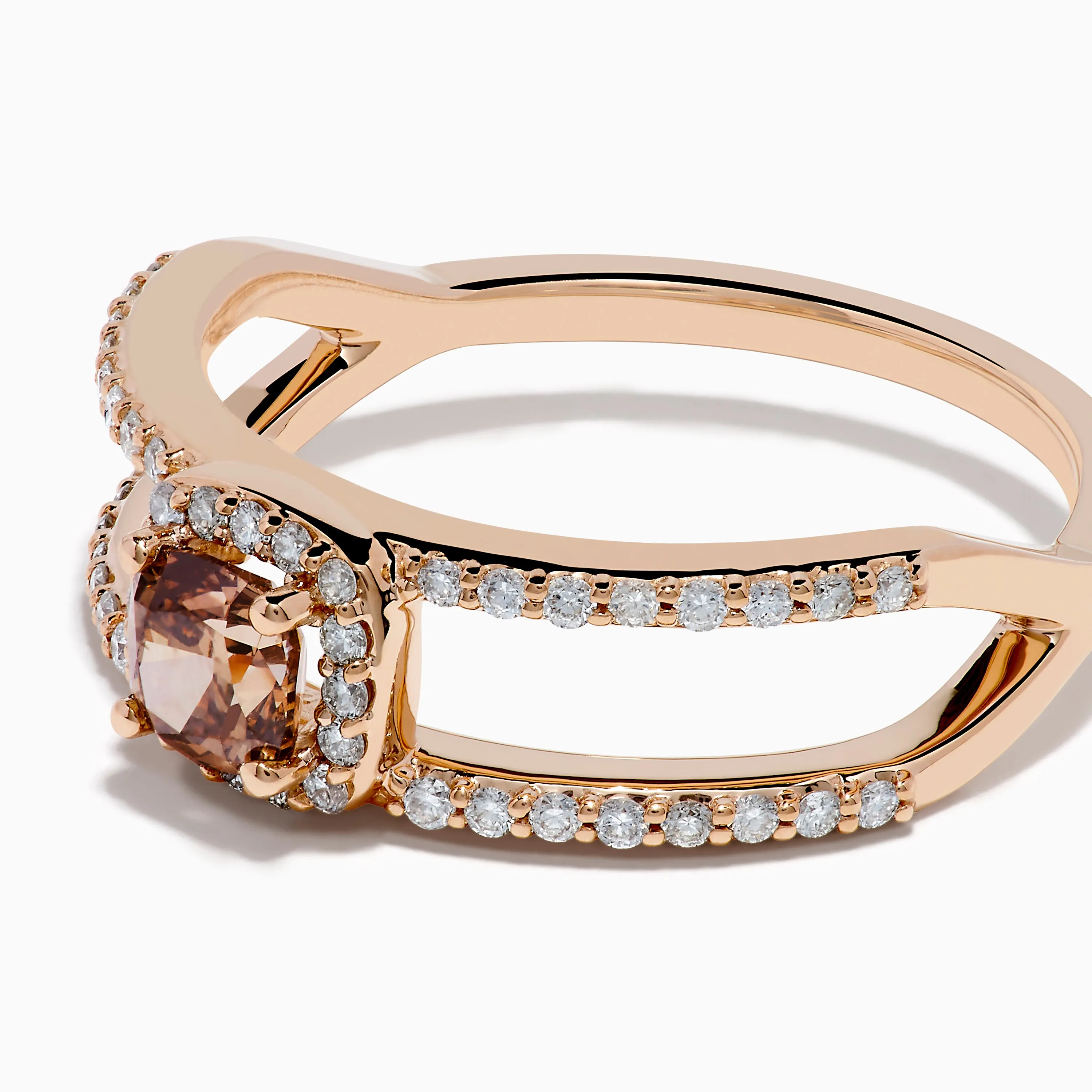 Espresso 14K Rose Gold Brown Diamond Ring sold by Effy product image thumbnail 2