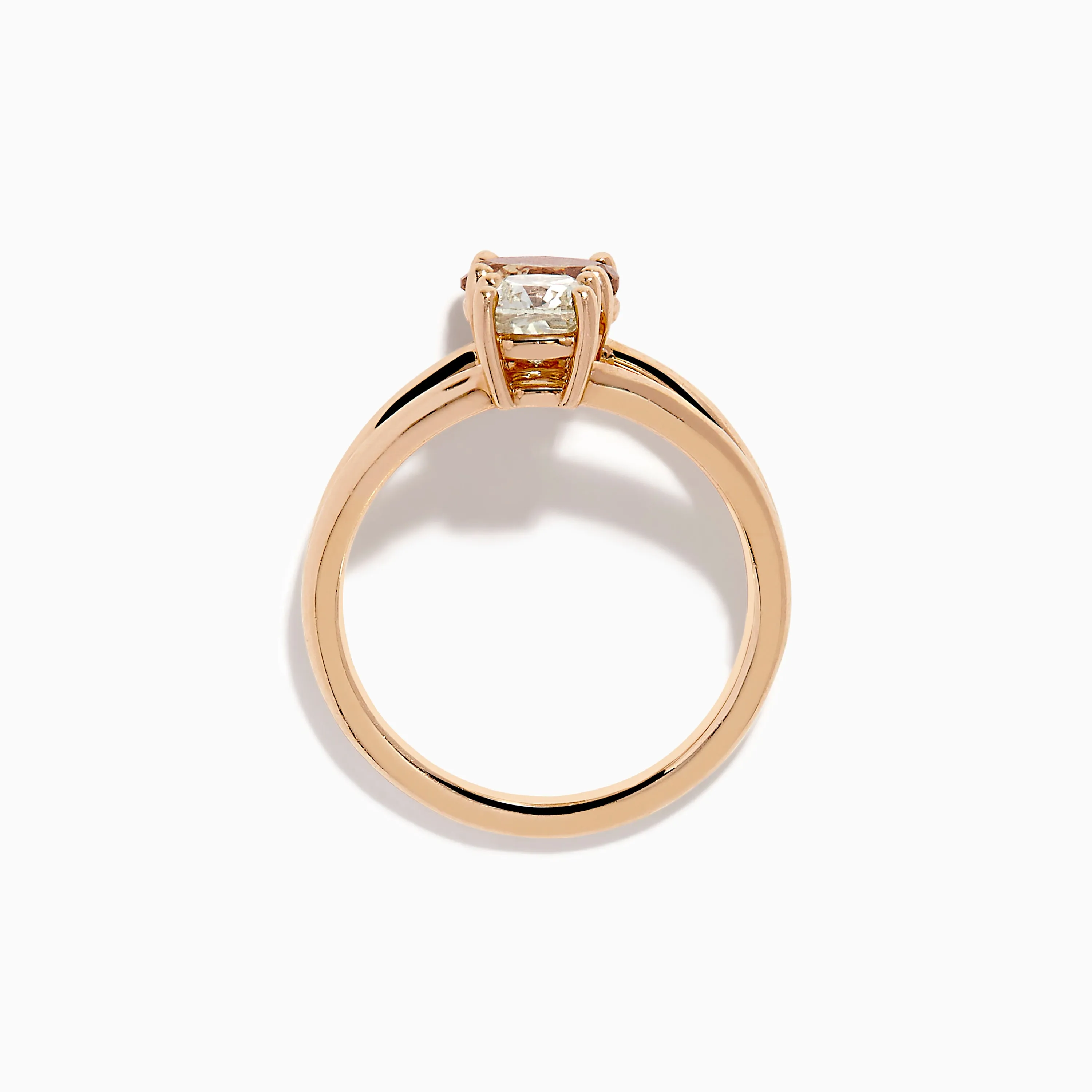 Espresso 14K Rose Gold Brown and White Diamond Ring sold by Effy product image thumbnail 3