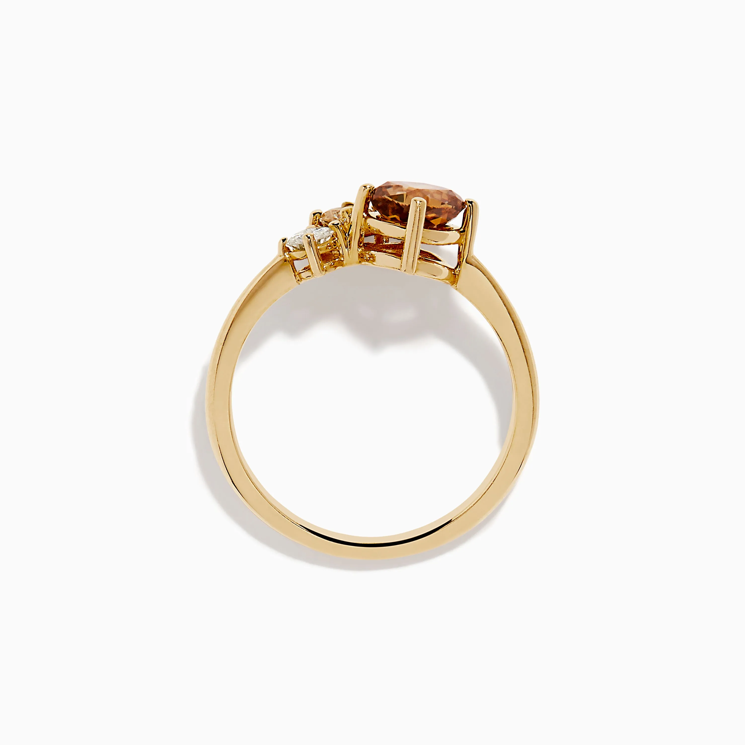 Espresso 14K Yellow Gold Brown and White Diamond Ring sold by Effy product image thumbnail 3