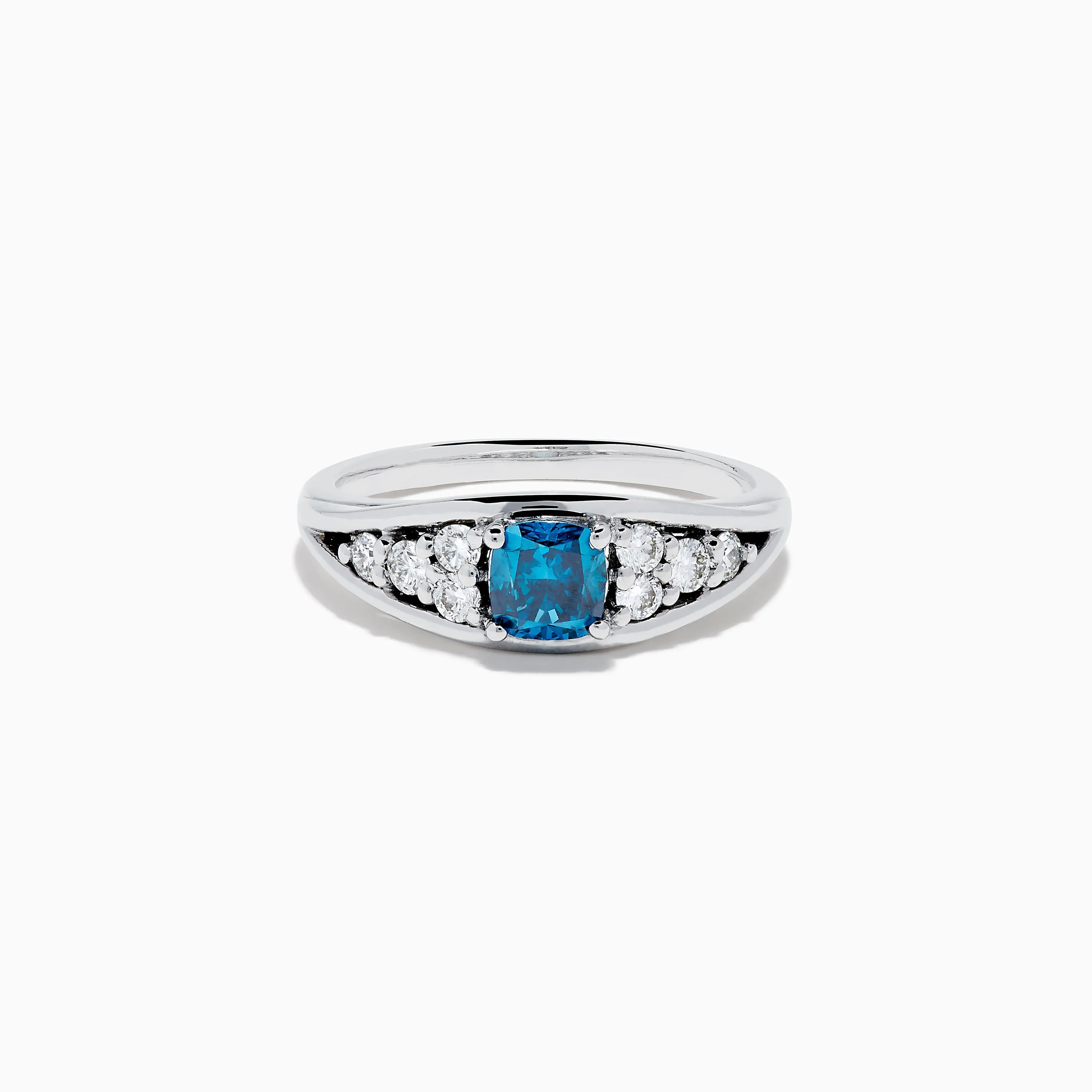 Bella Bleu 14K White Gold Blue and White Diamond Ring sold by Effy