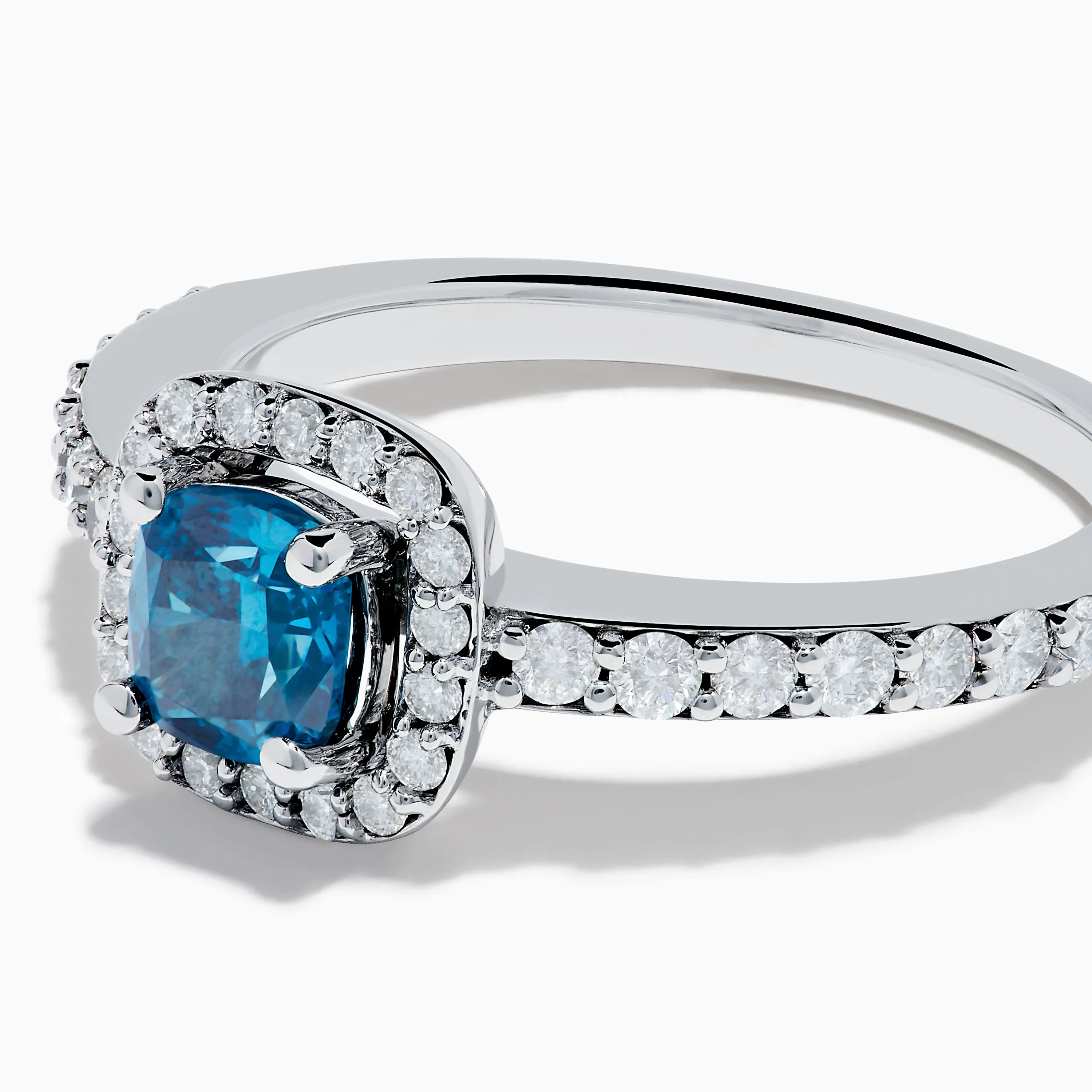 Bella Bleu 14K White Gold Blue and White Diamond Ring sold by Effy product image thumbnail 2