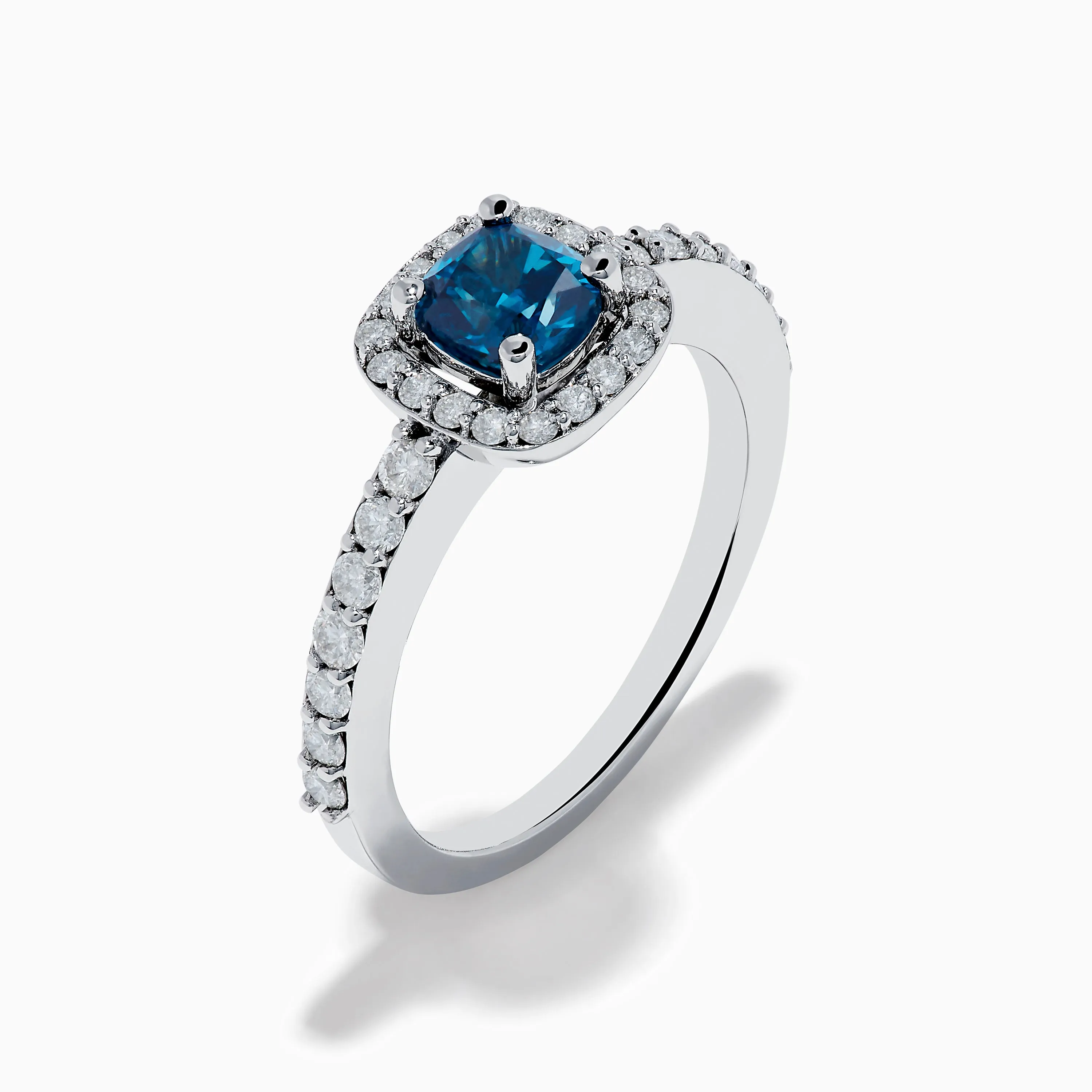 Bella Bleu 14K White Gold Blue and White Diamond Ring sold by Effy product image thumbnail 4
