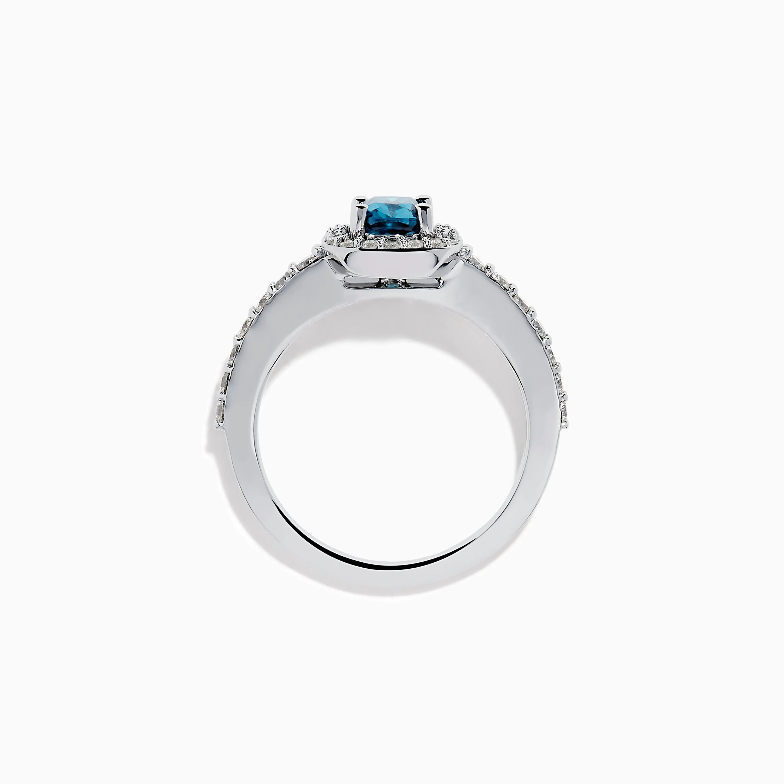 Bella Bleu 14K White Gold Blue and White Diamond Ring sold by Effy product image thumbnail 3