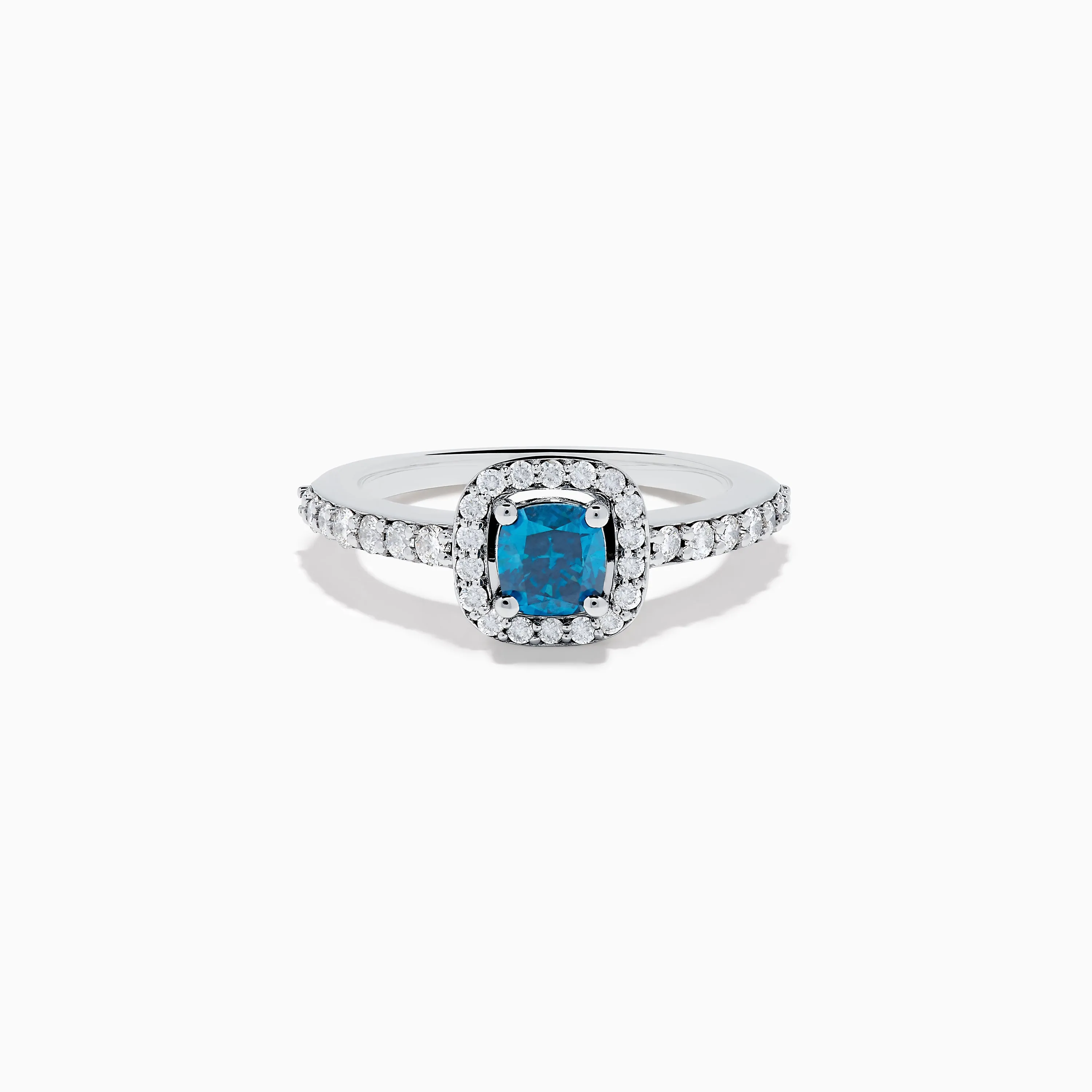 Bella Bleu 14K White Gold Blue and White Diamond Ring sold by Effy
