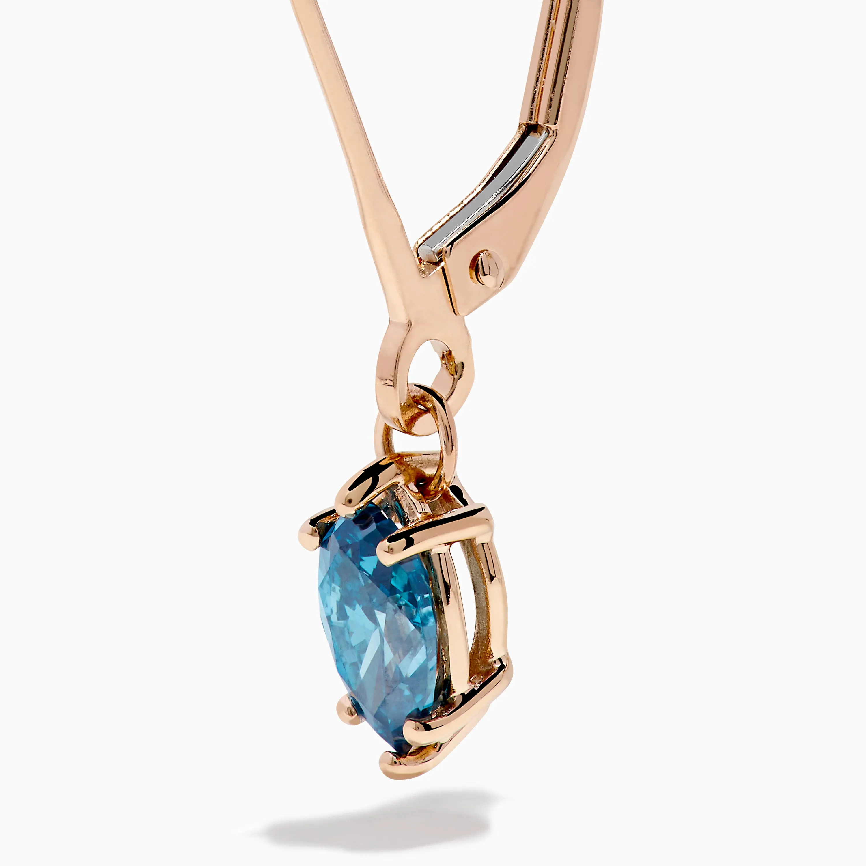 Bella Bleu 14K Rose Gold Blue Diamond Drop Earrings sold by Effy product image thumbnail 2