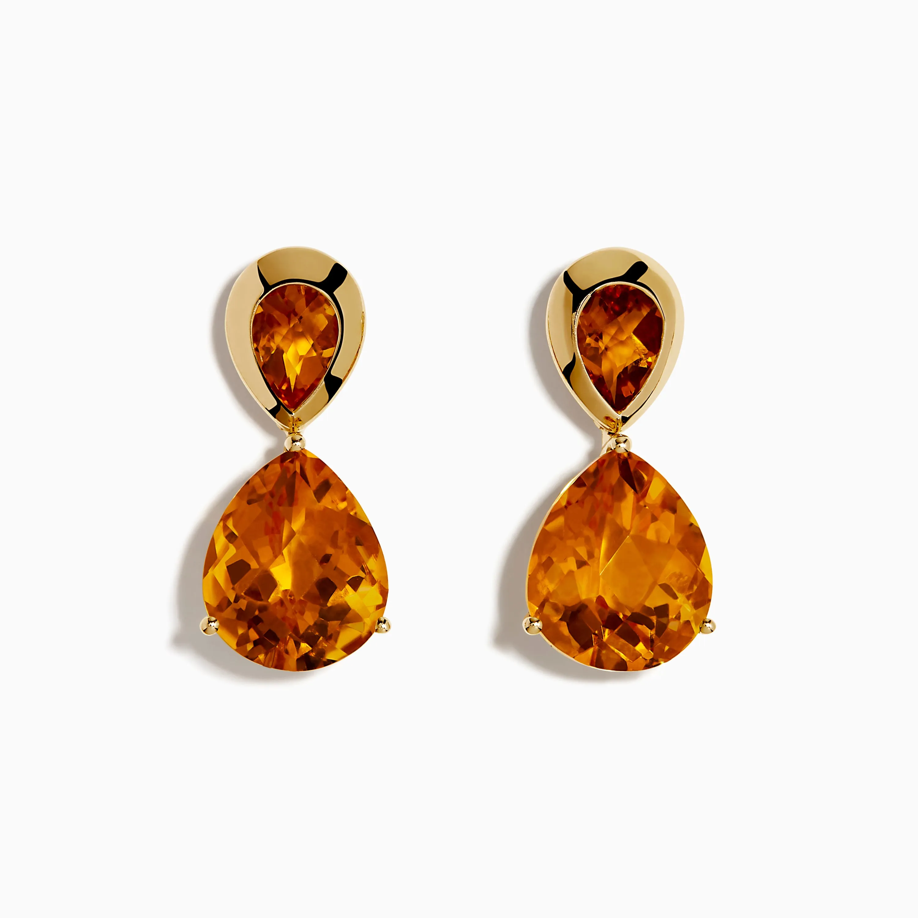 Sunset 14K Yellow Gold Citrine Drop Earrings sold by Effy