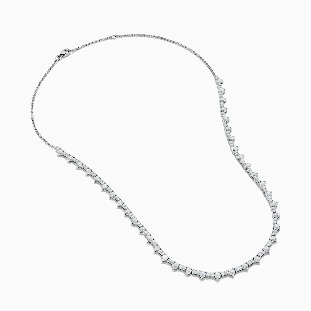 Lab Grown Diamond Statement Tennis Necklace in 14K White Gold sold by Effy product image thumbnail 2