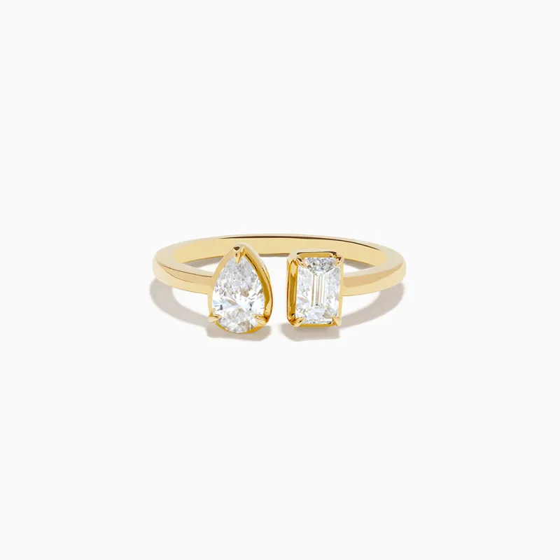 Lab Grown Diamond Toi Et Moi Ring in 14K Yellow Gold sold by Effy