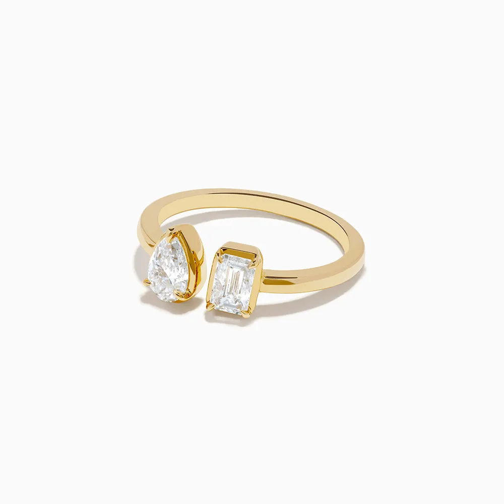 Lab Grown Diamond Toi Et Moi Ring in 14K Yellow Gold sold by Effy product image thumbnail 3