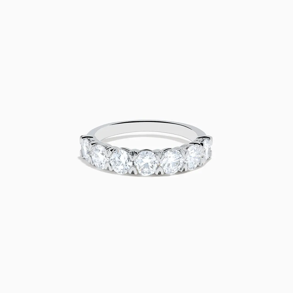 Lab Grown Diamond Wedding Band in 14K White Gold sold by Effy