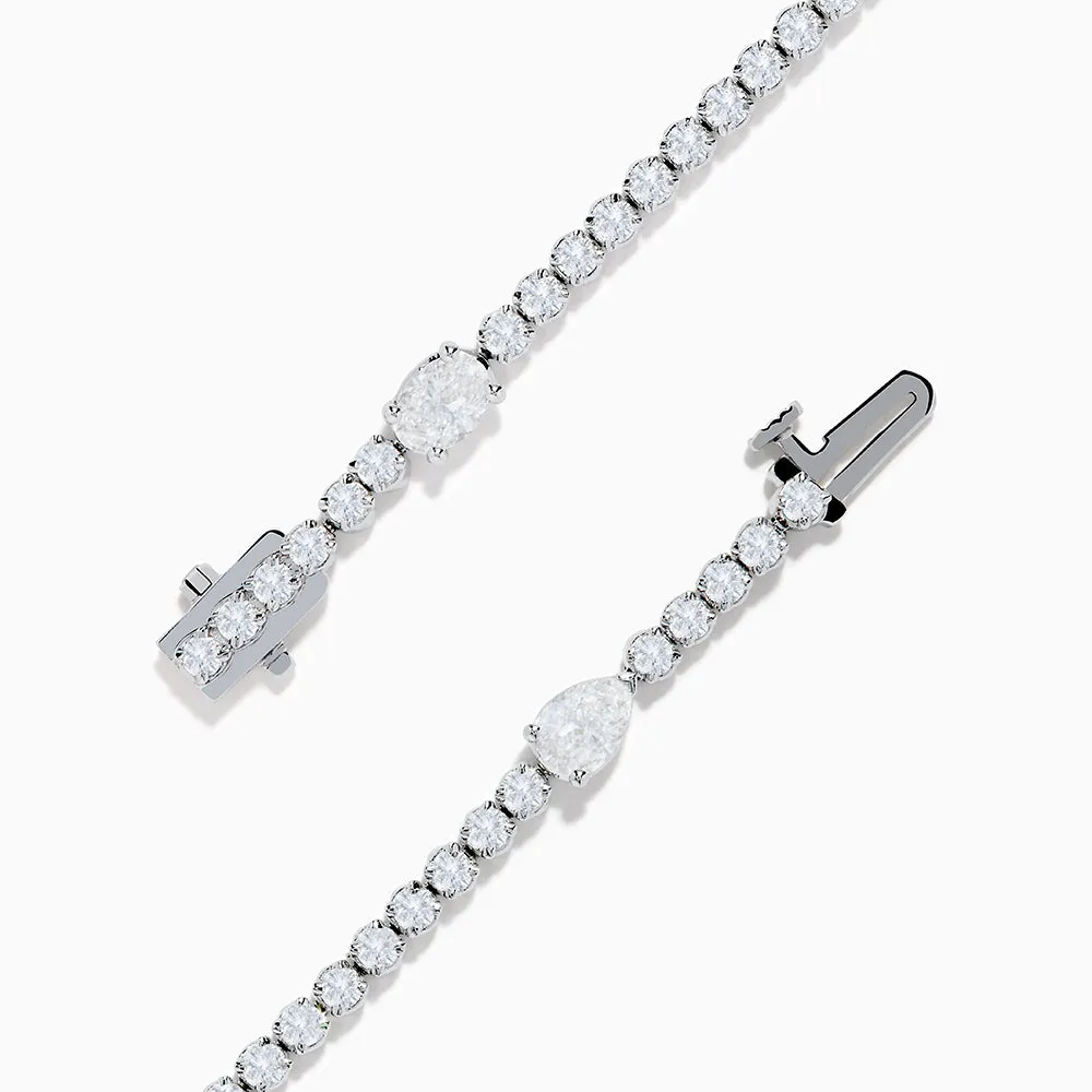 Lab Grown Diamond Tennis Bracelet in 14K White Gold sold by Effy product image thumbnail 3