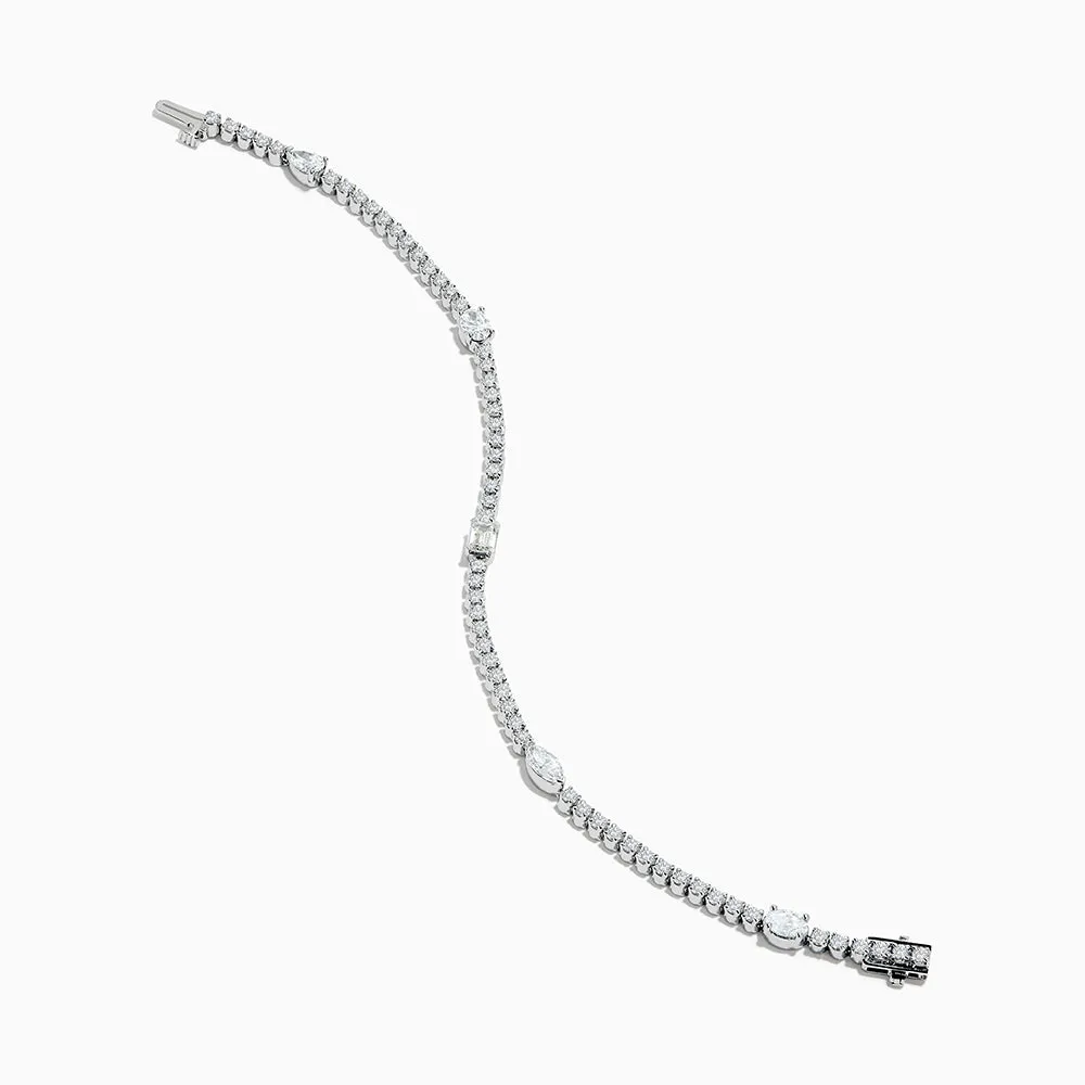 Lab Grown Diamond Tennis Bracelet in 14K White Gold sold by Effy product image thumbnail 2