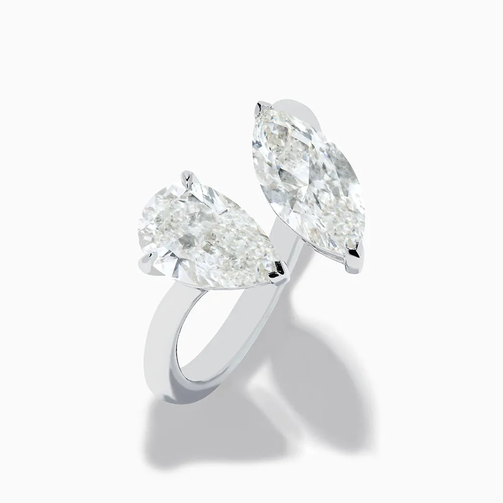 Lab Grown Diamond Toi Et Moi Ring in 14K White Gold sold by Effy product image thumbnail 2