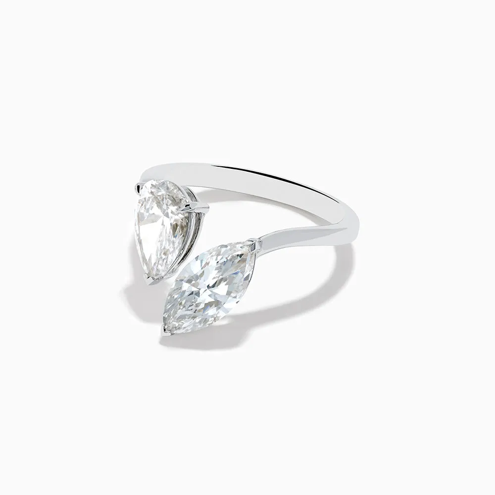Lab Grown Diamond Toi Et Moi Ring in 14K White Gold sold by Effy product image thumbnail 3