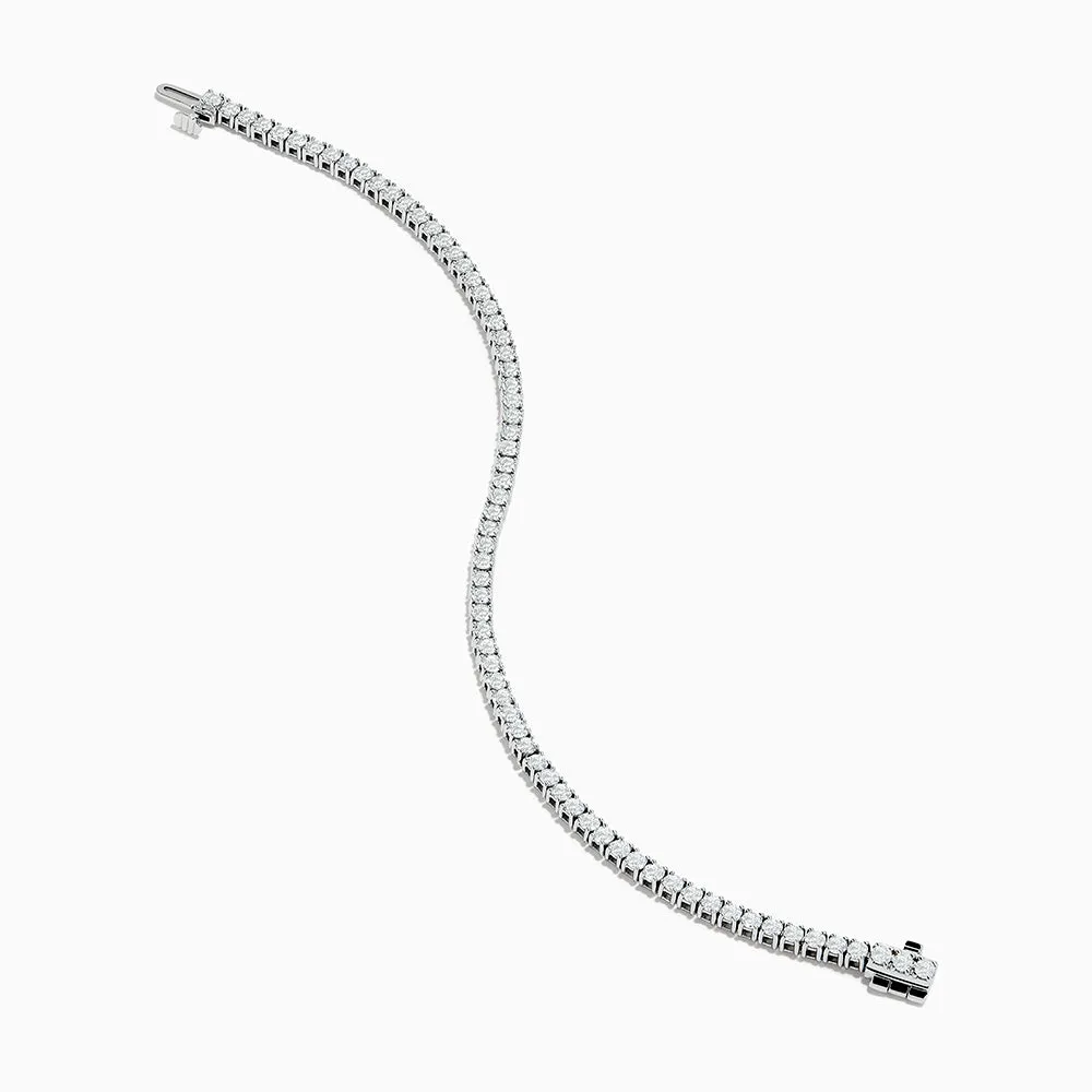 Lab Grown Diamond 4.00 Carat Tennis Bracelet in 14K White Gold sold by Effy product image thumbnail 2