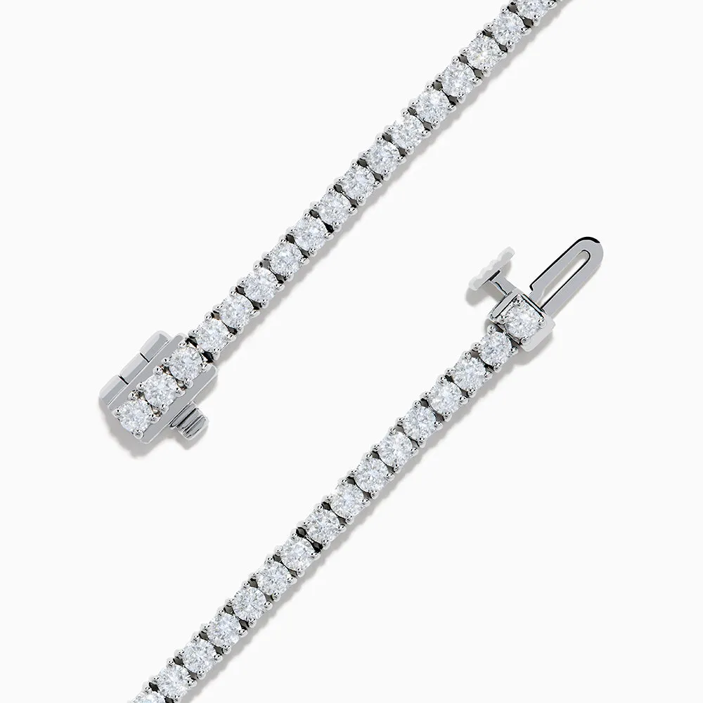 Lab Grown Diamond 4.00 Carat Tennis Bracelet in 14K White Gold sold by Effy product image thumbnail 3