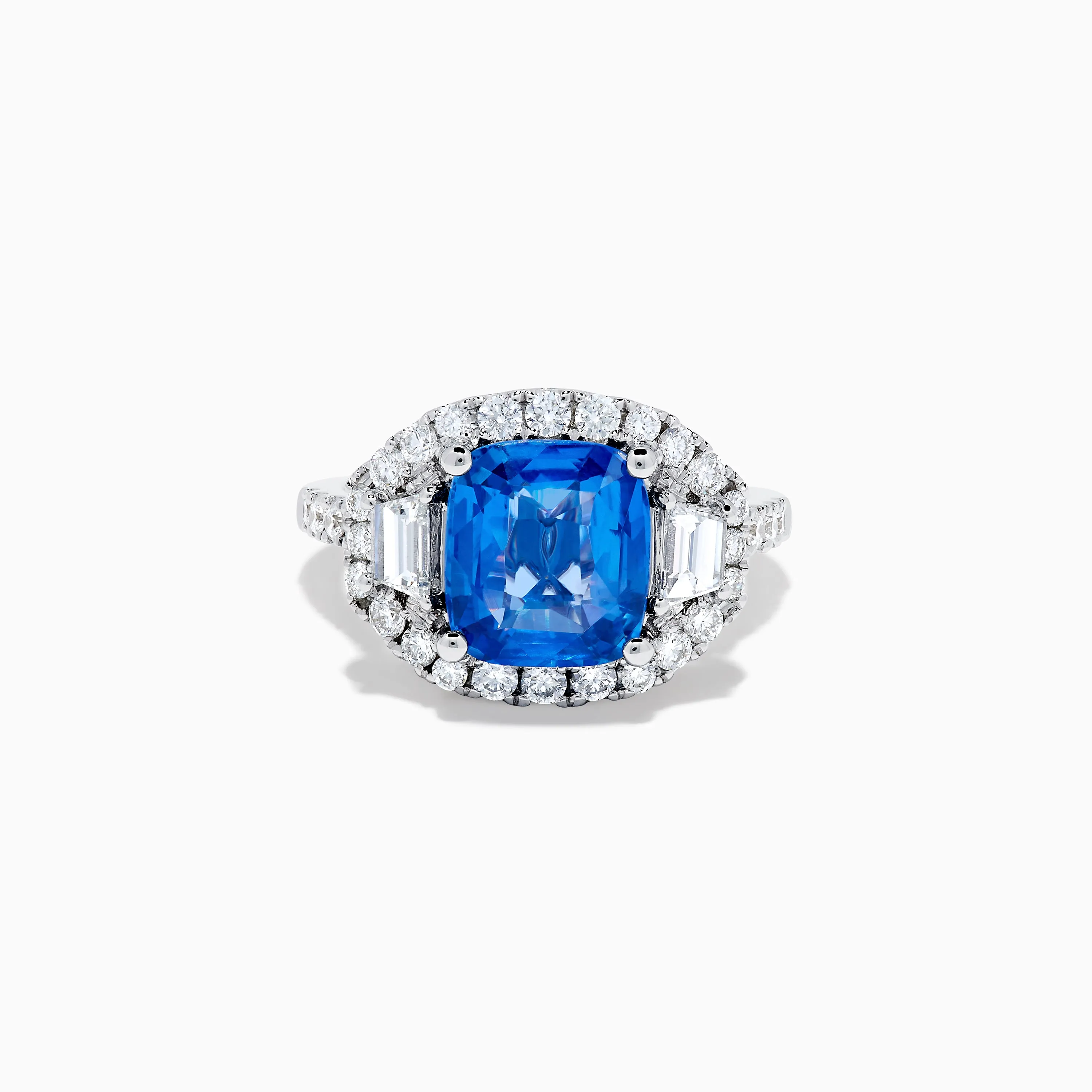 Effy Hematian 18K Gold Cushion-Cut Blue Sapphire and Diamond Ring sold by Effy