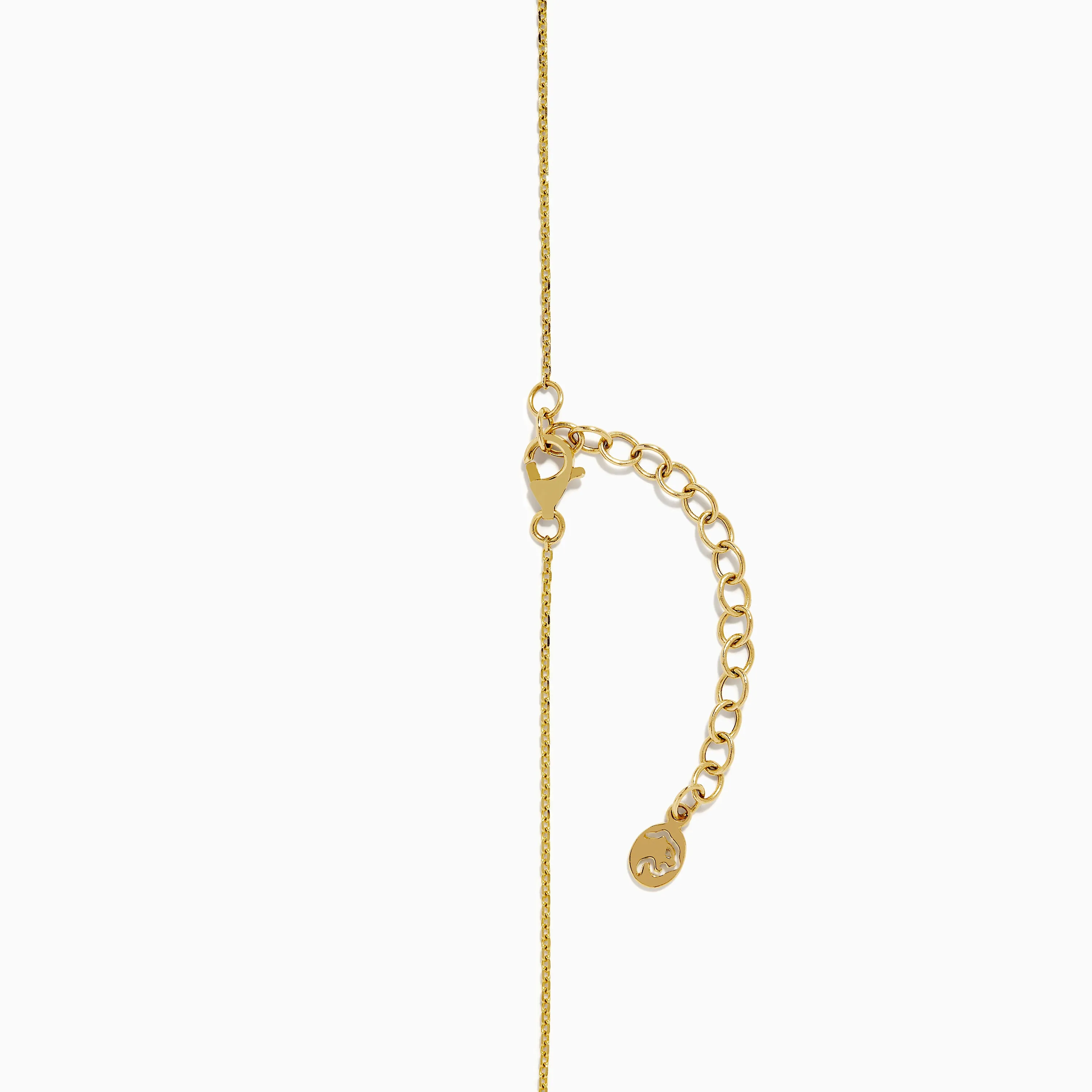 14K Yellow Gold Sapphire, Blue Topaz, and Diamond Whale Necklace sold by Effy product image thumbnail 4