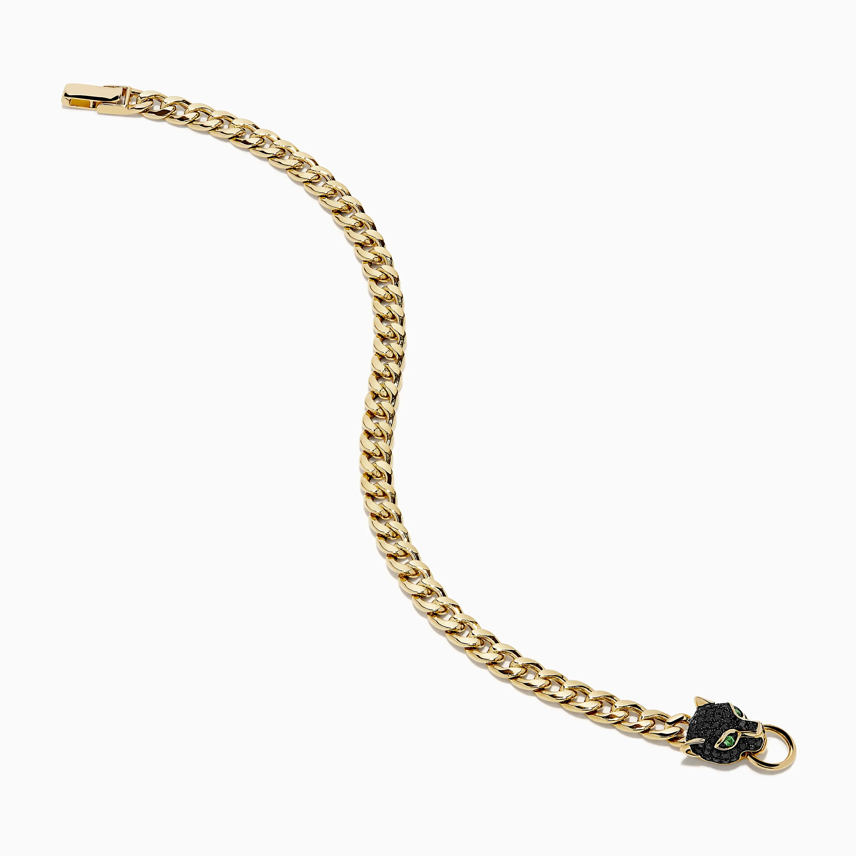 Signature 14K Gold Black Diamond Panther Chain Link Bracelet sold by Effy product image thumbnail 2