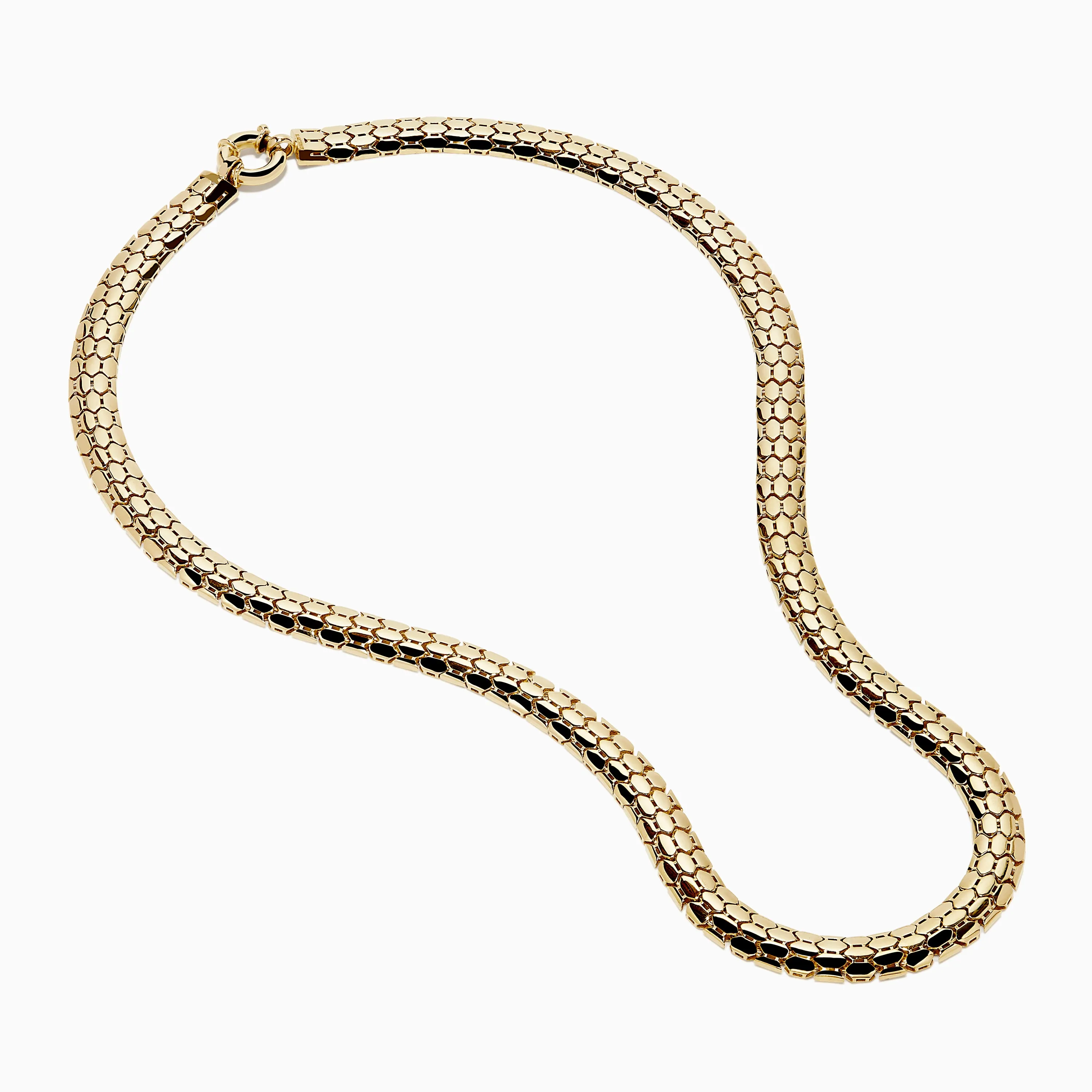14K Yellow Gold Snake Skin Design Necklace sold by Effy product image thumbnail 2