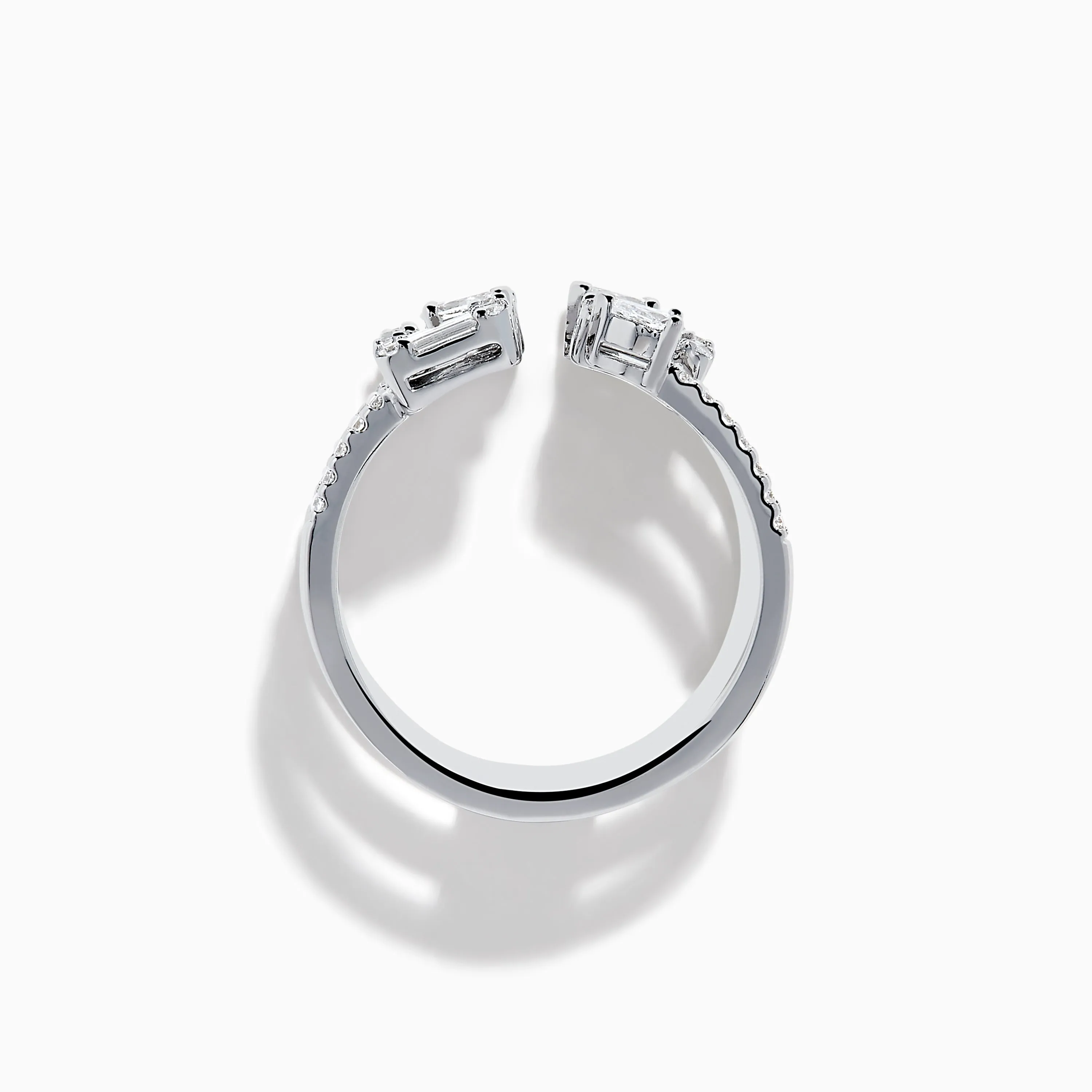 14K White Gold Triple Row Diamond Statement Ring sold by Effy product image thumbnail 3