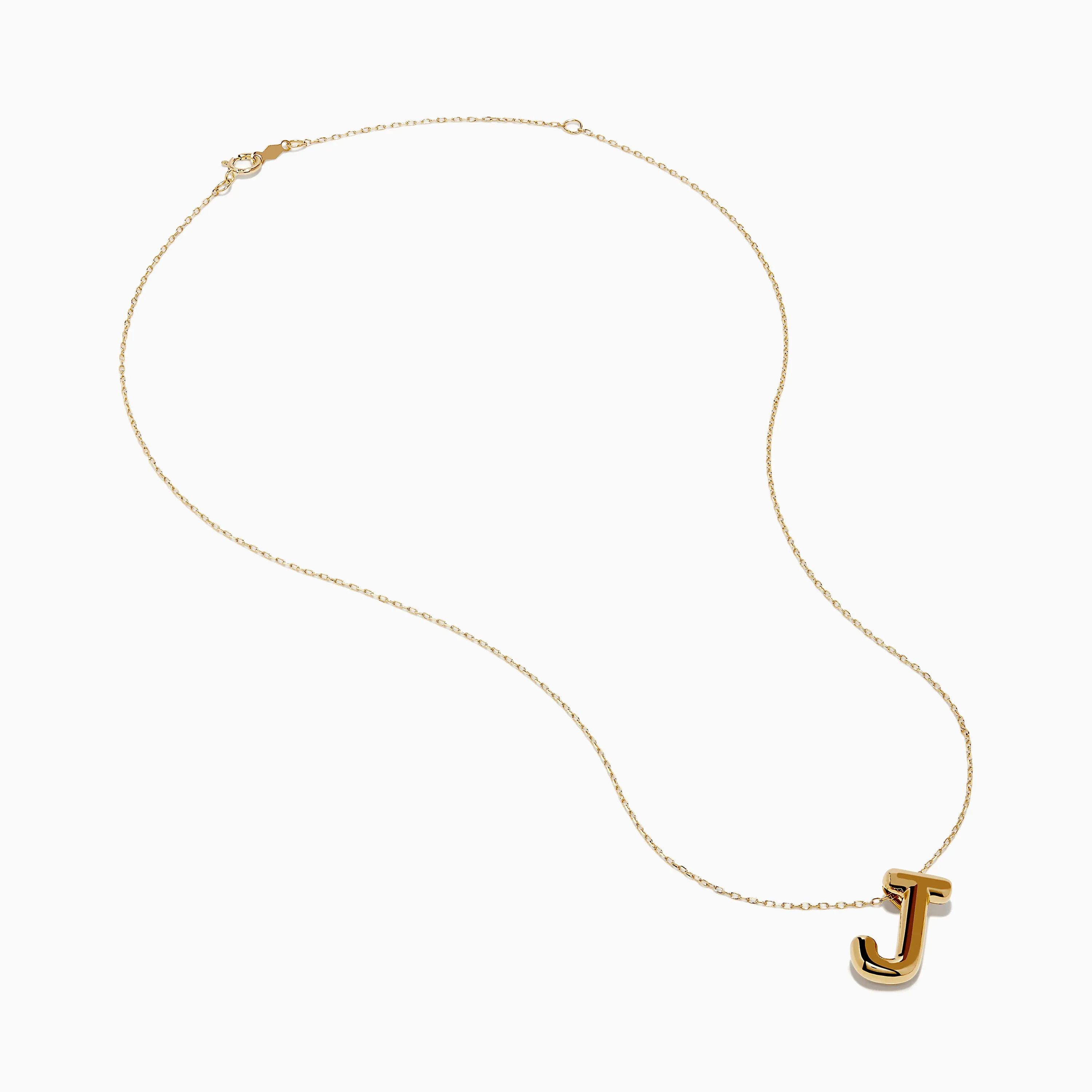 14K Yellow Gold Initial "J" Bubble Pendant sold by Effy product image thumbnail 2
