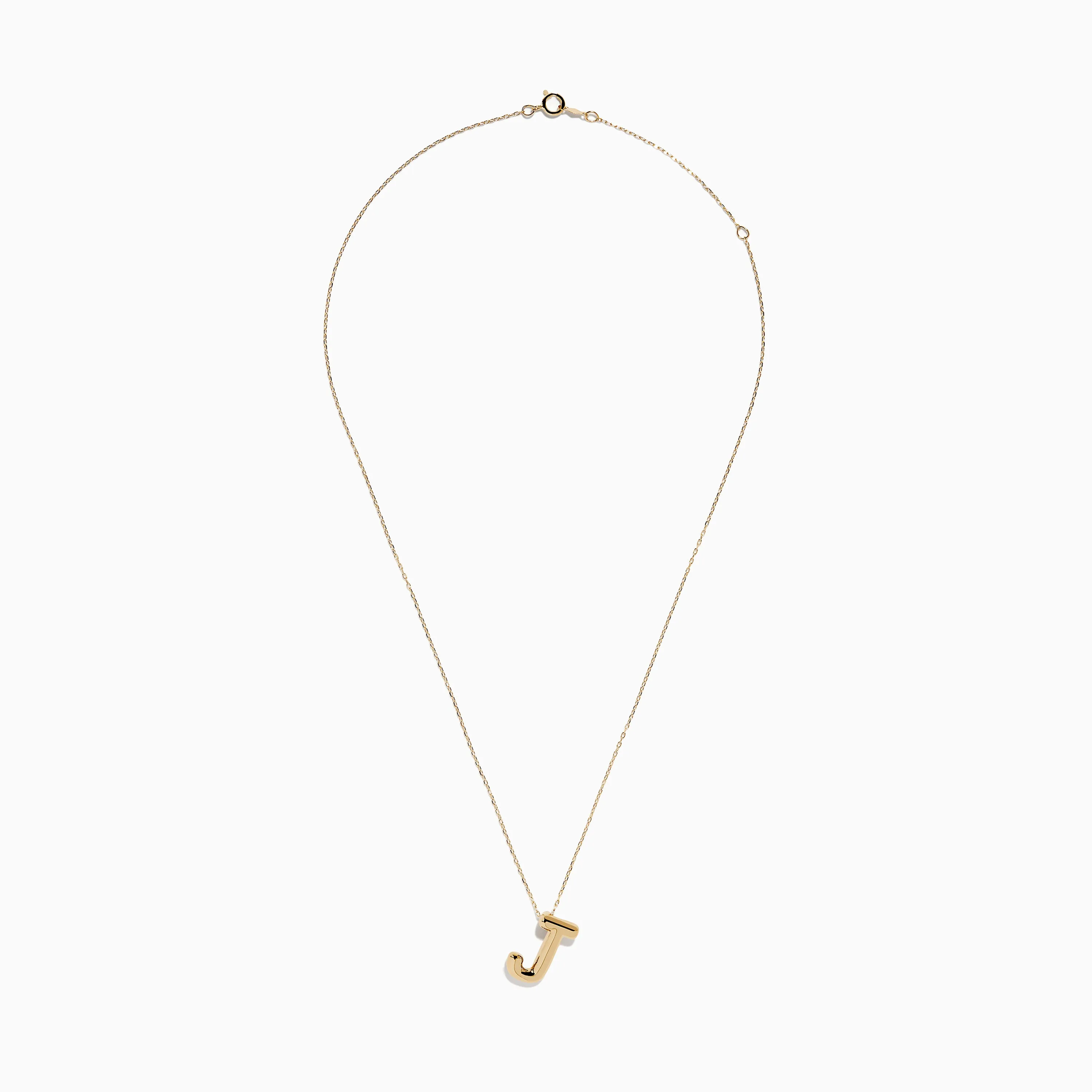 14K Yellow Gold Initial "J" Bubble Pendant sold by Effy product image thumbnail 3