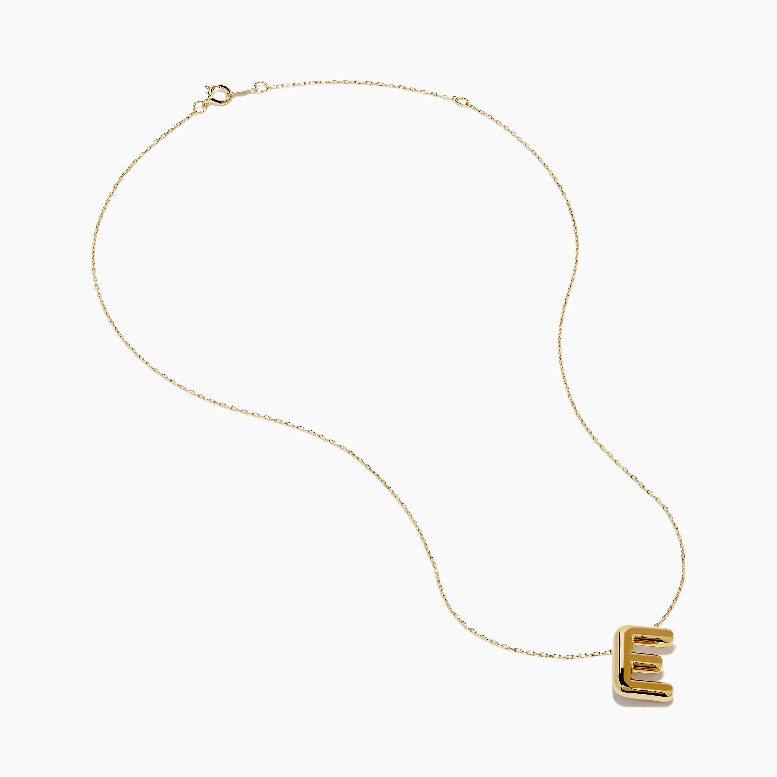 14K Yellow Gold Initial "E" Bubble Pendant sold by Effy product image thumbnail 2