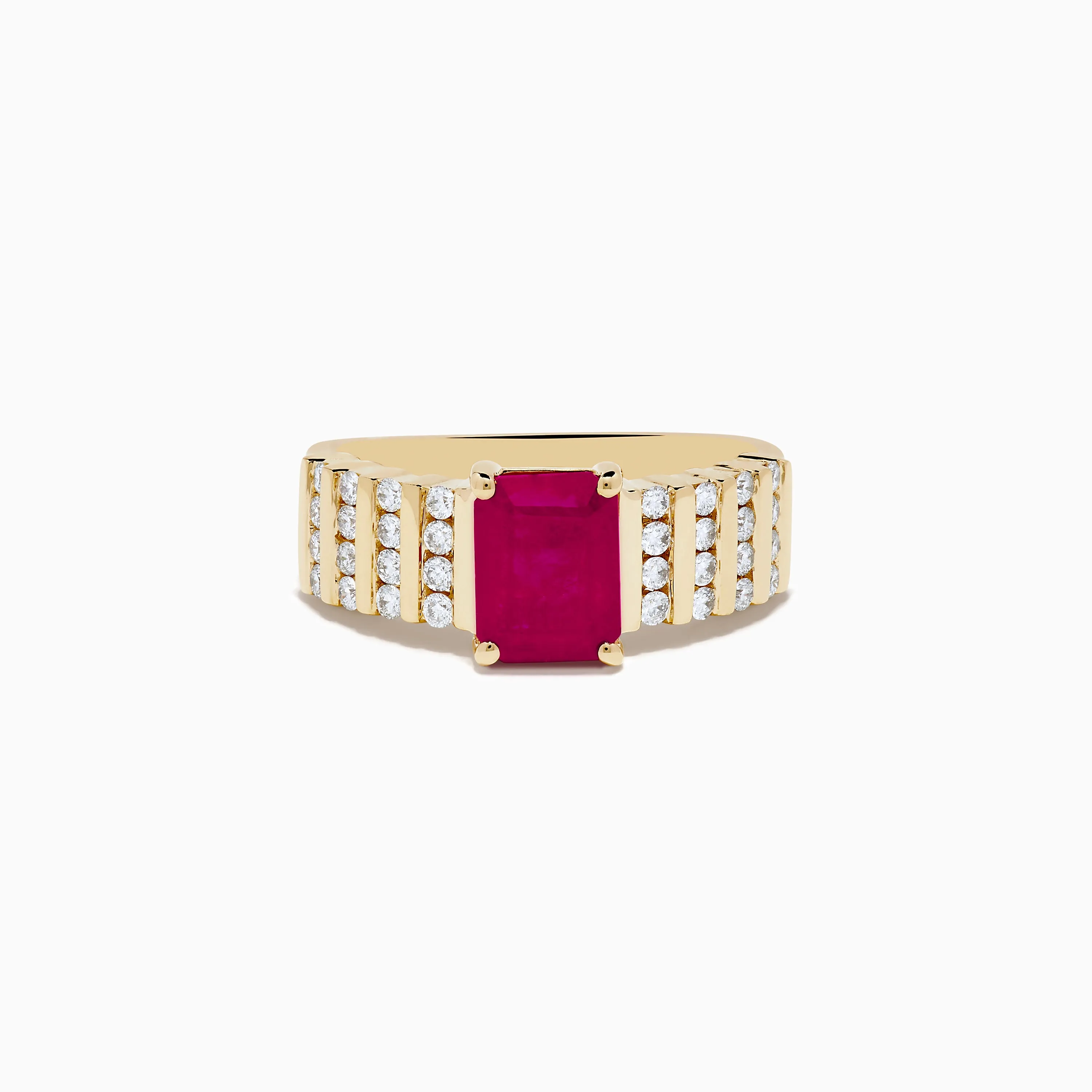 Ruby Royale 14K Yellow Gold Ruby and Diamond Ring sold by Effy