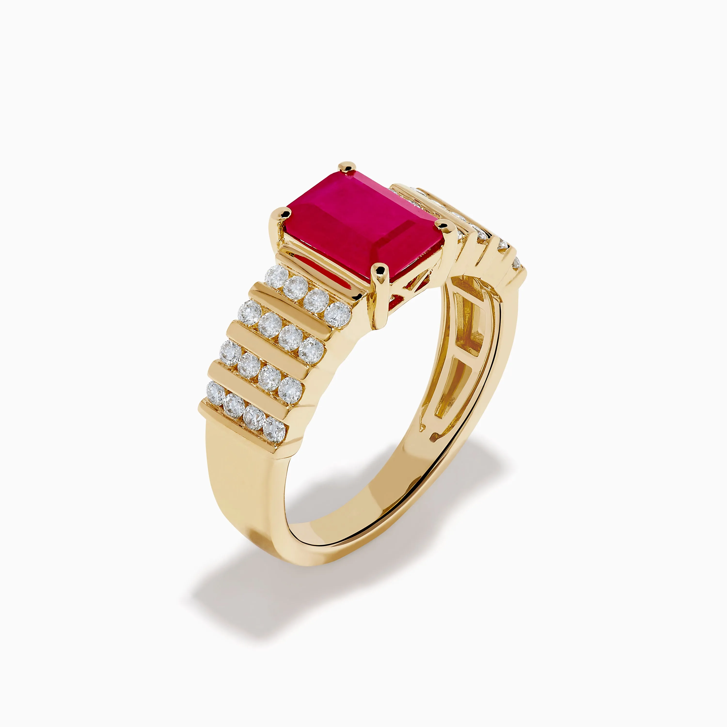Ruby Royale 14K Yellow Gold Ruby and Diamond Ring sold by Effy product image thumbnail 4