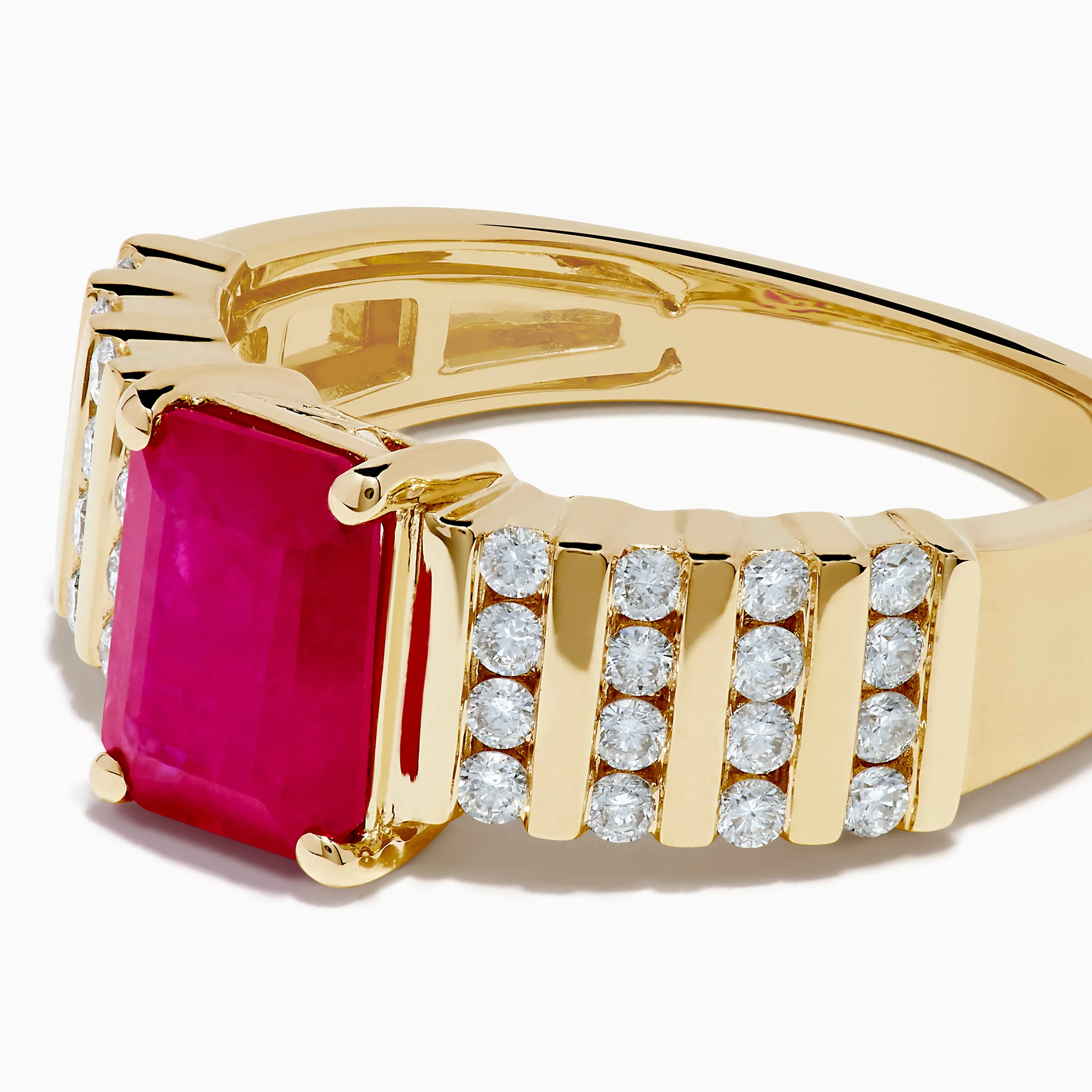 Ruby Royale 14K Yellow Gold Ruby and Diamond Ring sold by Effy product image thumbnail 2