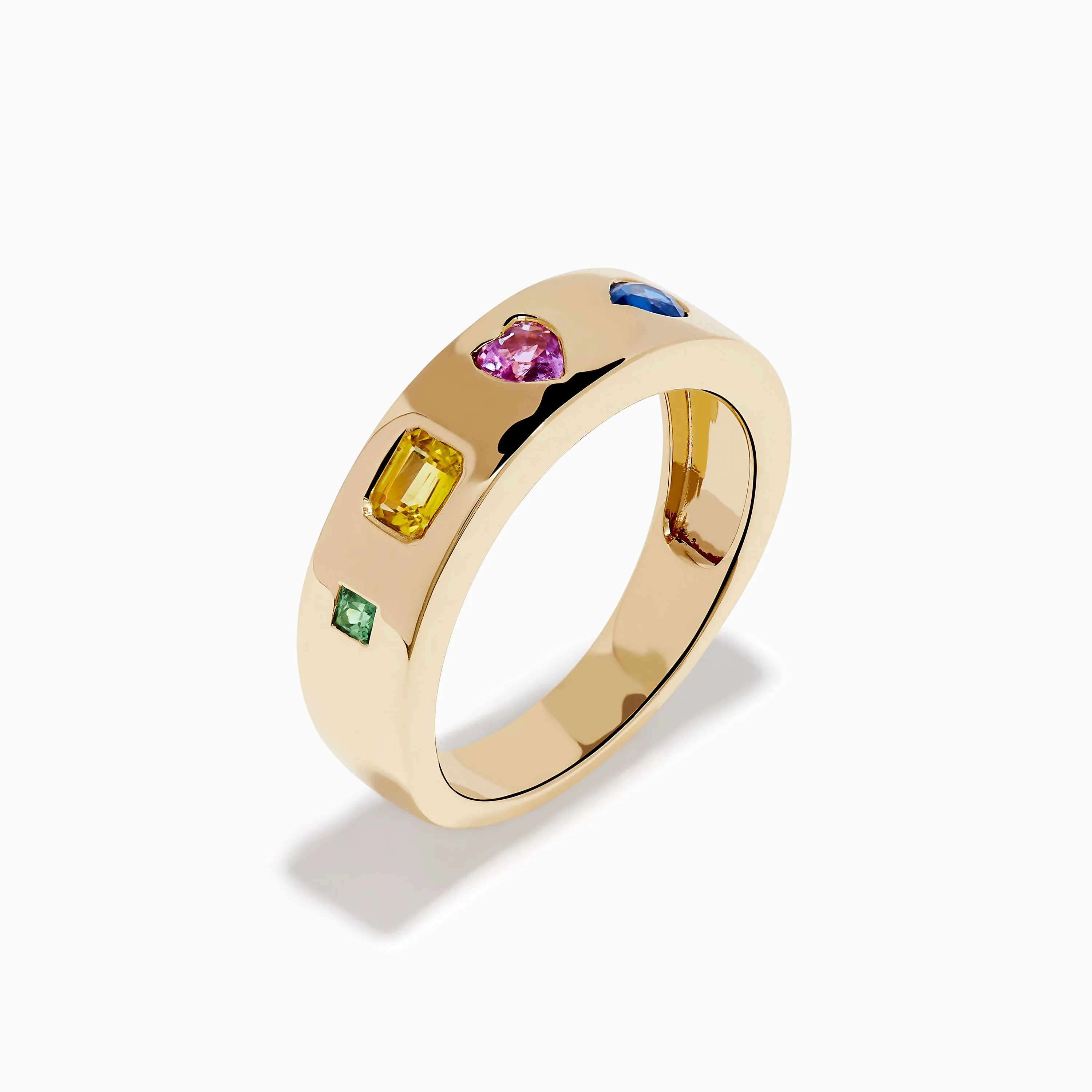 Watercolors 14K Yellow Gold Multi Shaped Multi Sapphire Band sold by Effy product image thumbnail 4