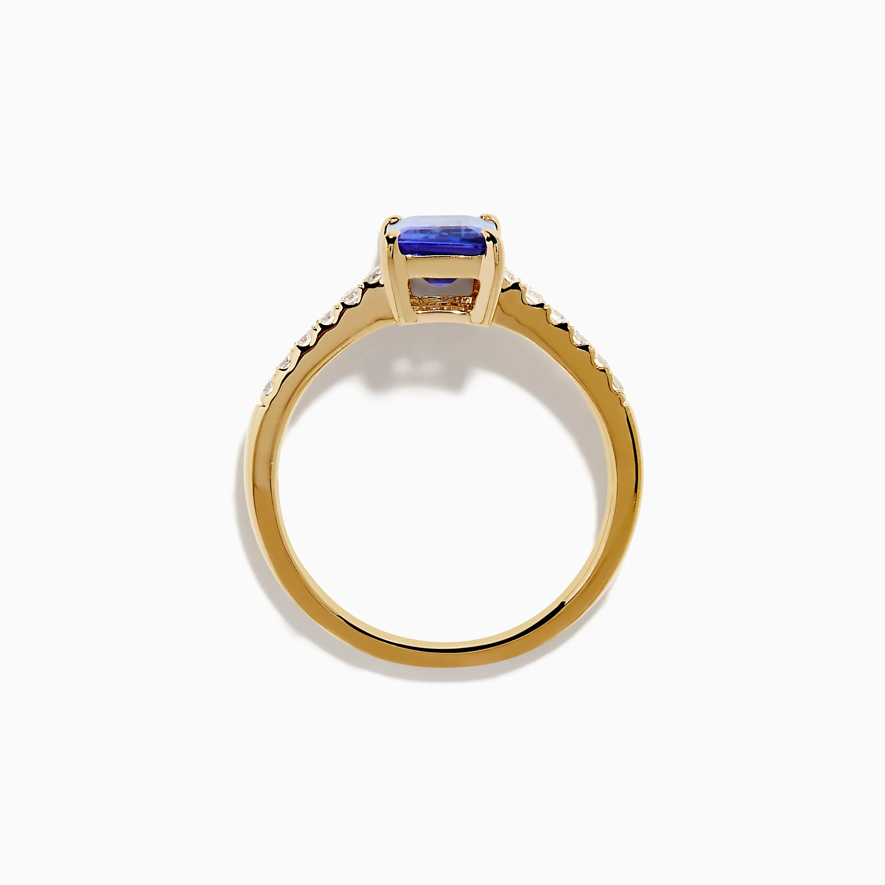 Nahla 14K Yellow Gold Tanzanite and Diamond Ring sold by Effy product image thumbnail 3