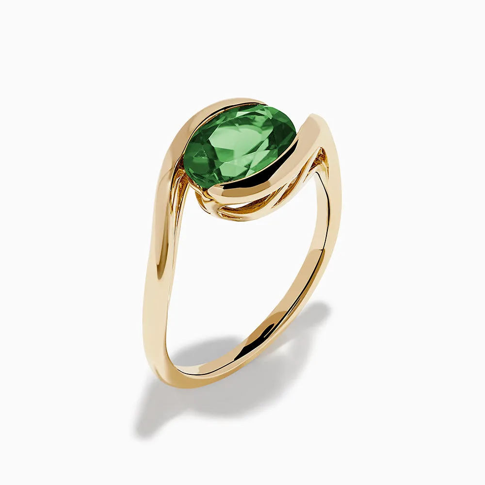 14K Yellow Gold Bypass Peridot Ring sold by Effy product image thumbnail 4