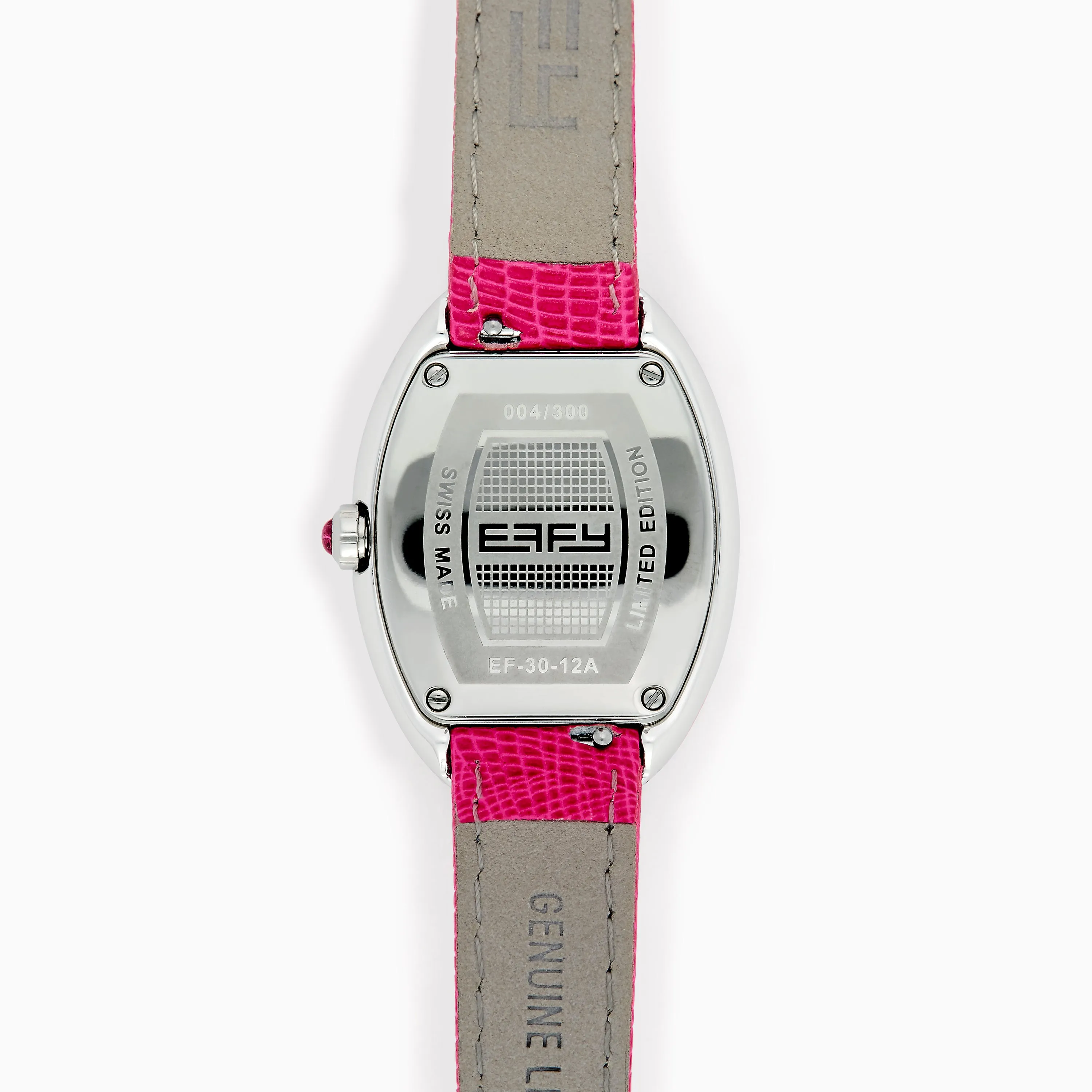 28MM Swiss Made Stainless Steel Cocktail Watch with Pink Sapphire and Diamond sold by Effy product image thumbnail 2