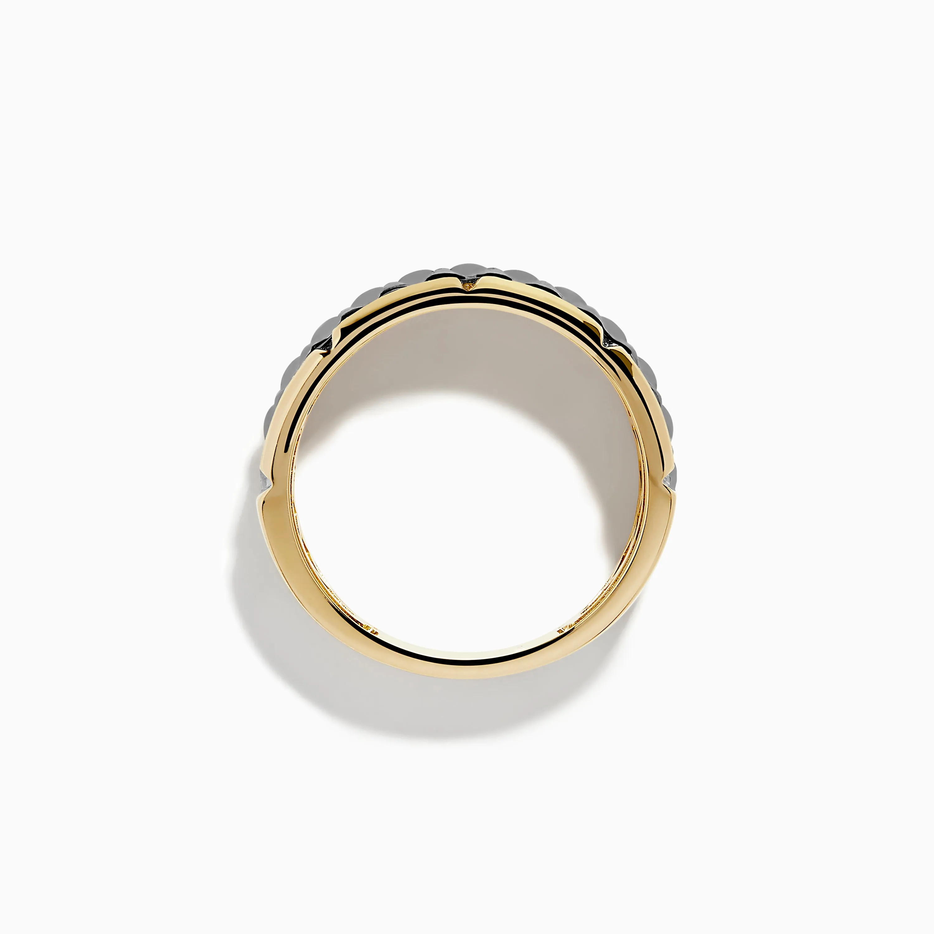 Men's 14K Yellow Gold with Black Rhodium Diamond Band Ring sold by Effy product image thumbnail 3