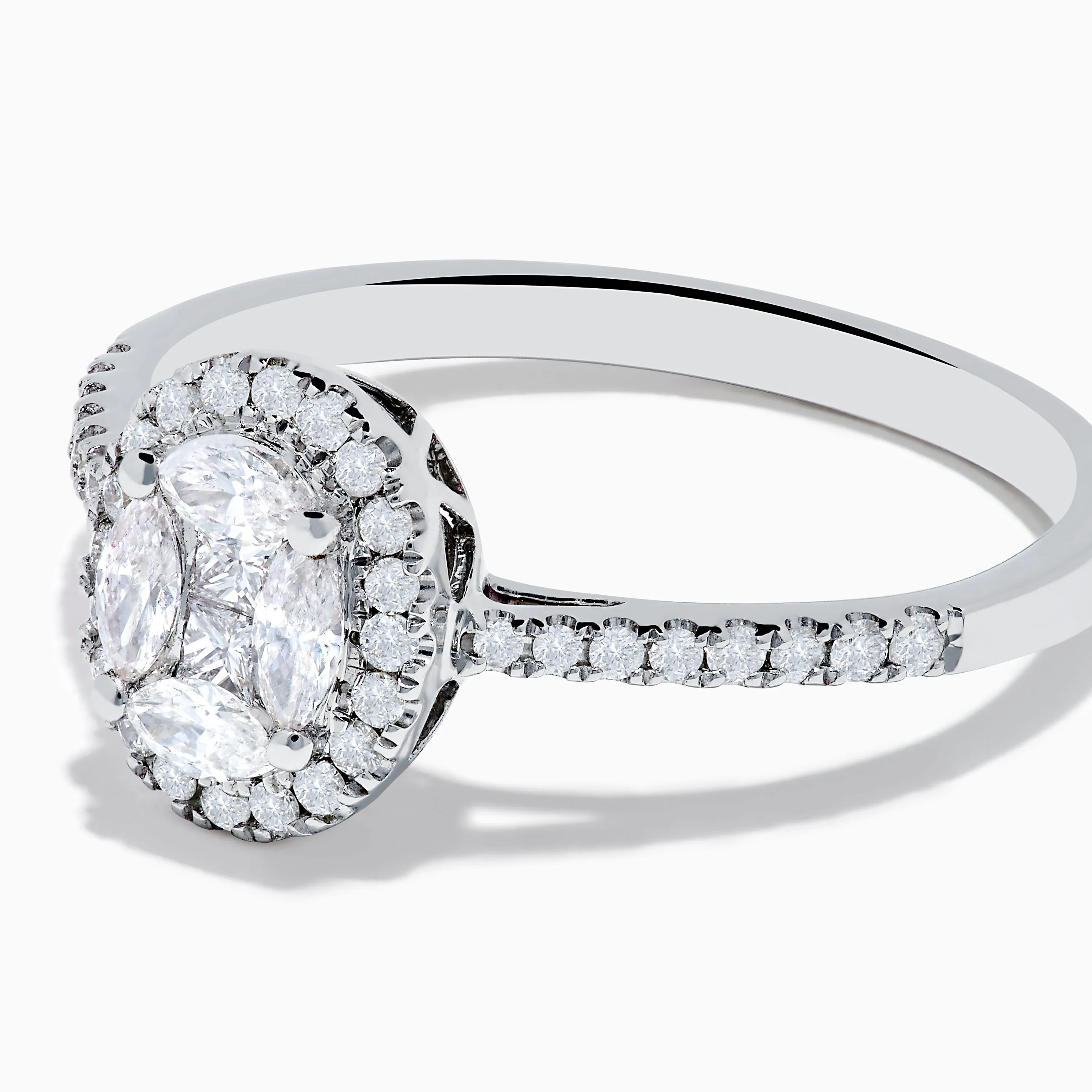Classique 14K White Gold Diamond Cluster Ring sold by Effy product image thumbnail 2