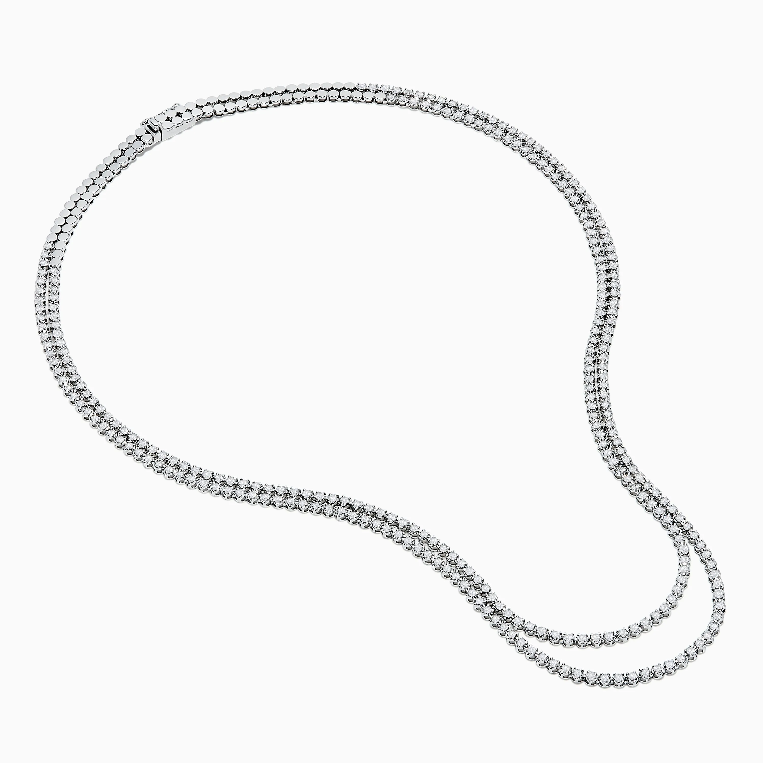 Pave Classica 14K White Gold Diamond Tennis Necklace sold by Effy product image thumbnail 2