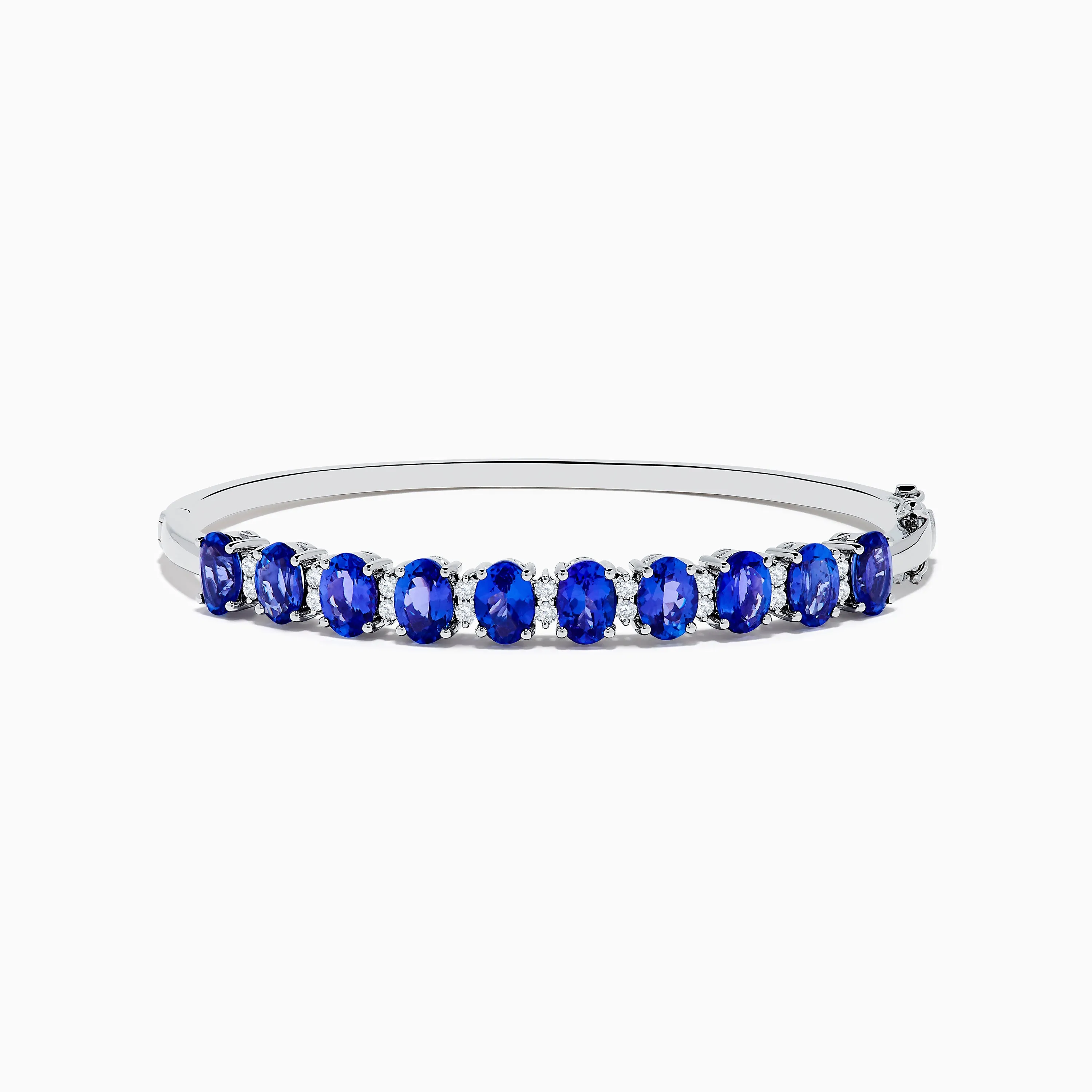Nahla 14K White Gold AAA Tanzanite and Diamond Bangle sold by Effy